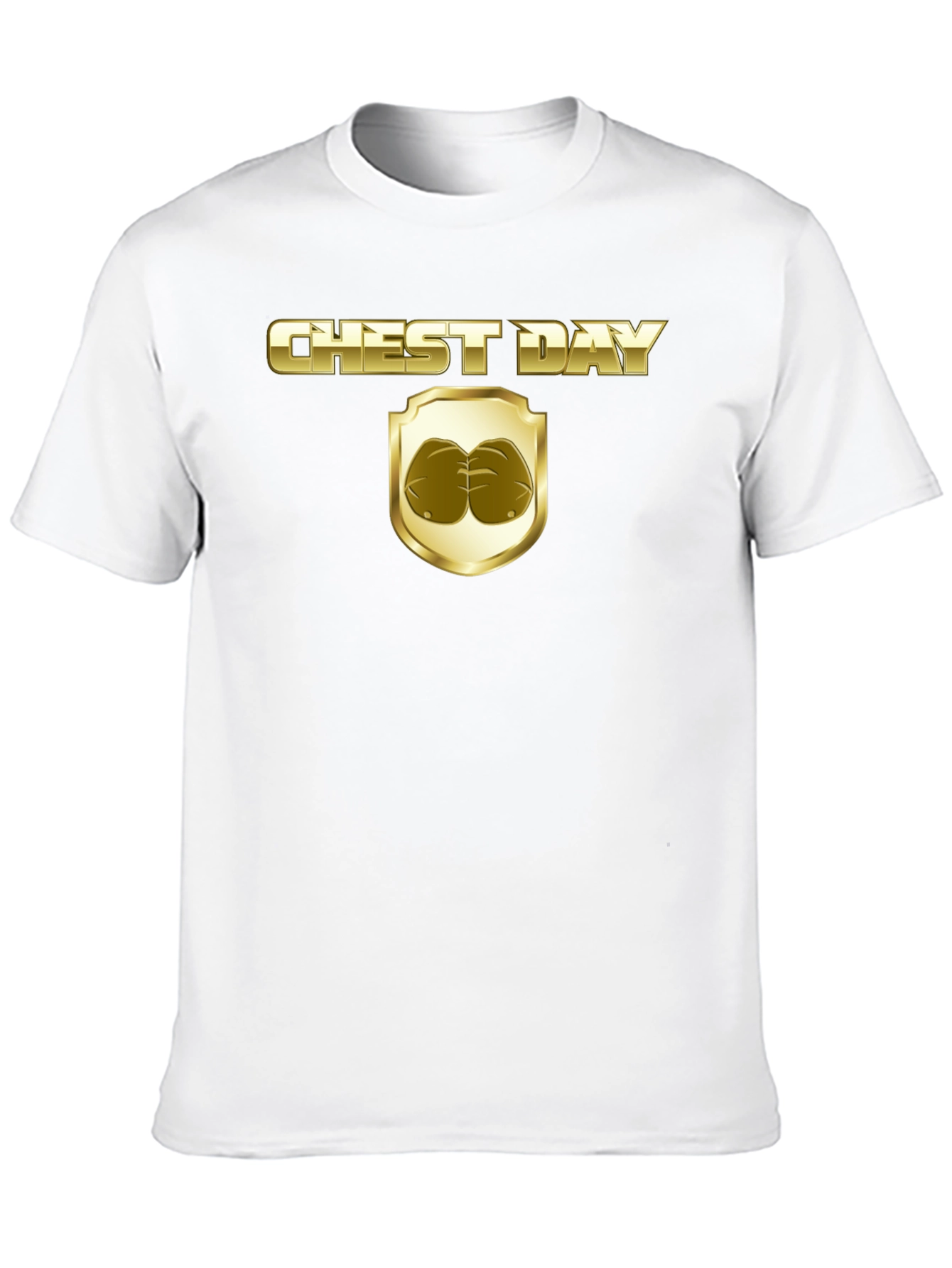 Chest Day Graphic Tee - Gym Humor T-Shirt