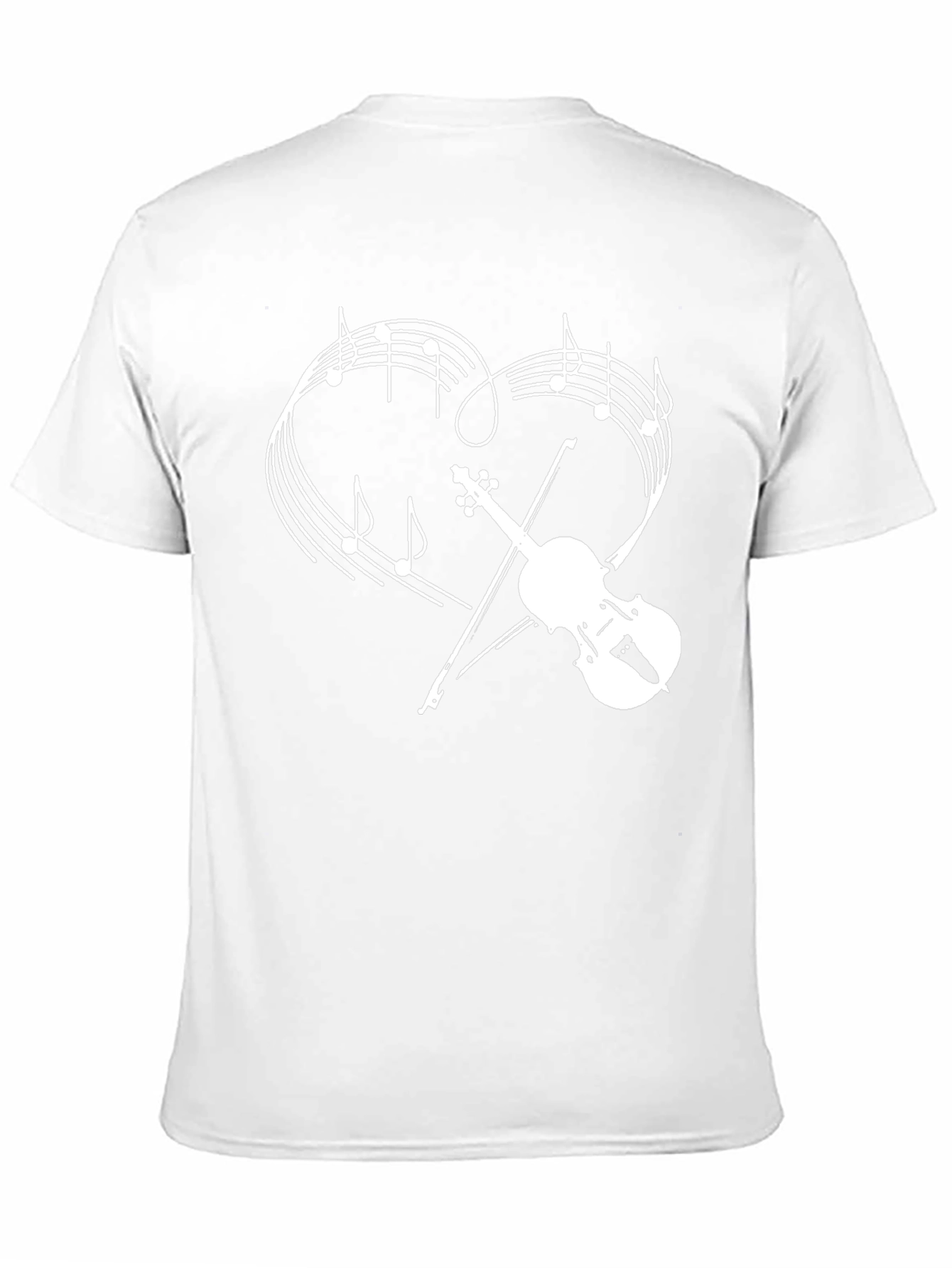 Musical Heart Violin Graphic T-Shirt