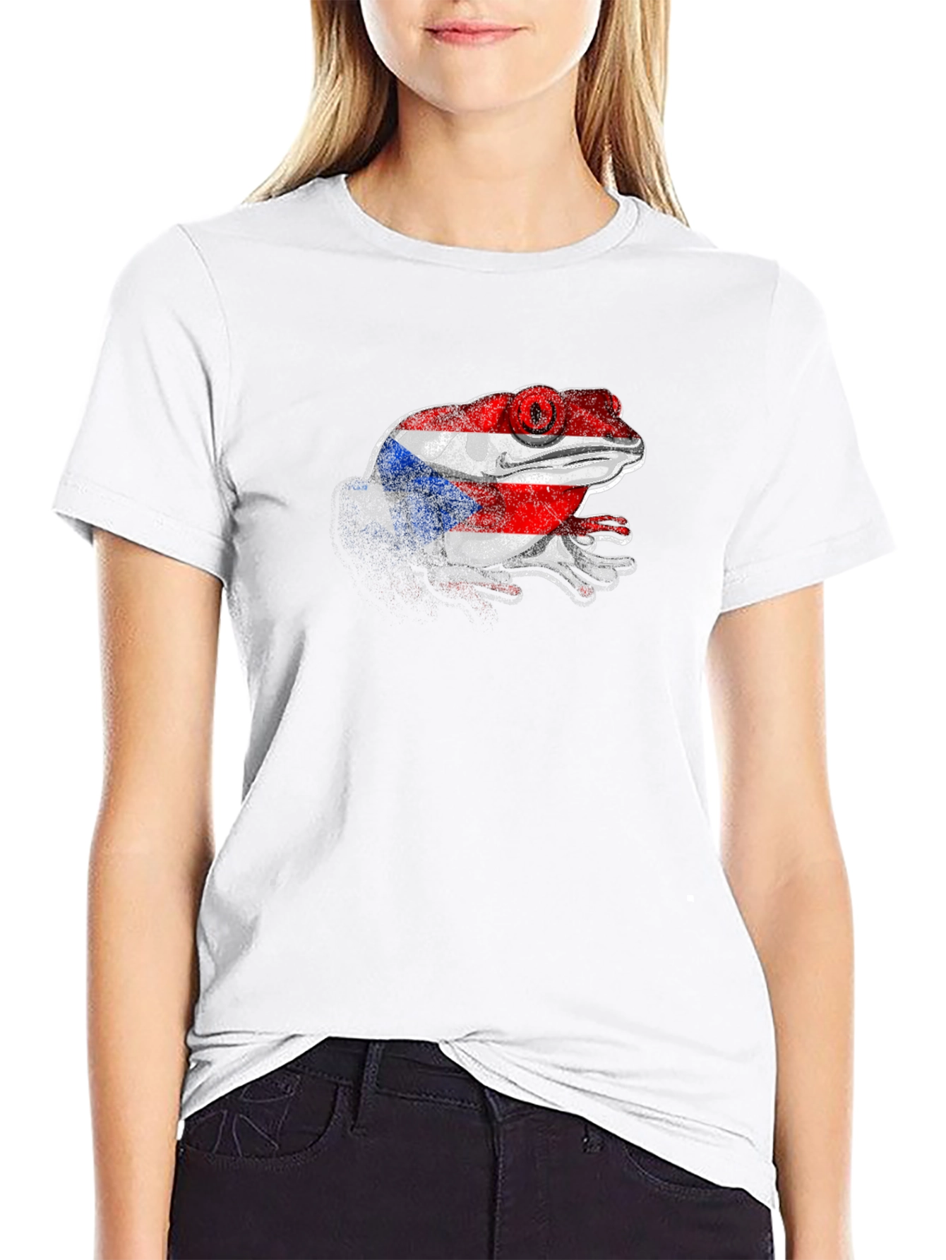 Puerto Rico Flag Coqui Frog Graphic T-Shirt