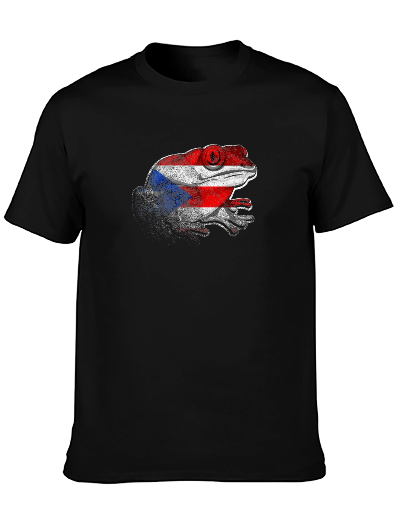 Puerto Rico Flag Coqui Frog Graphic T-Shirt