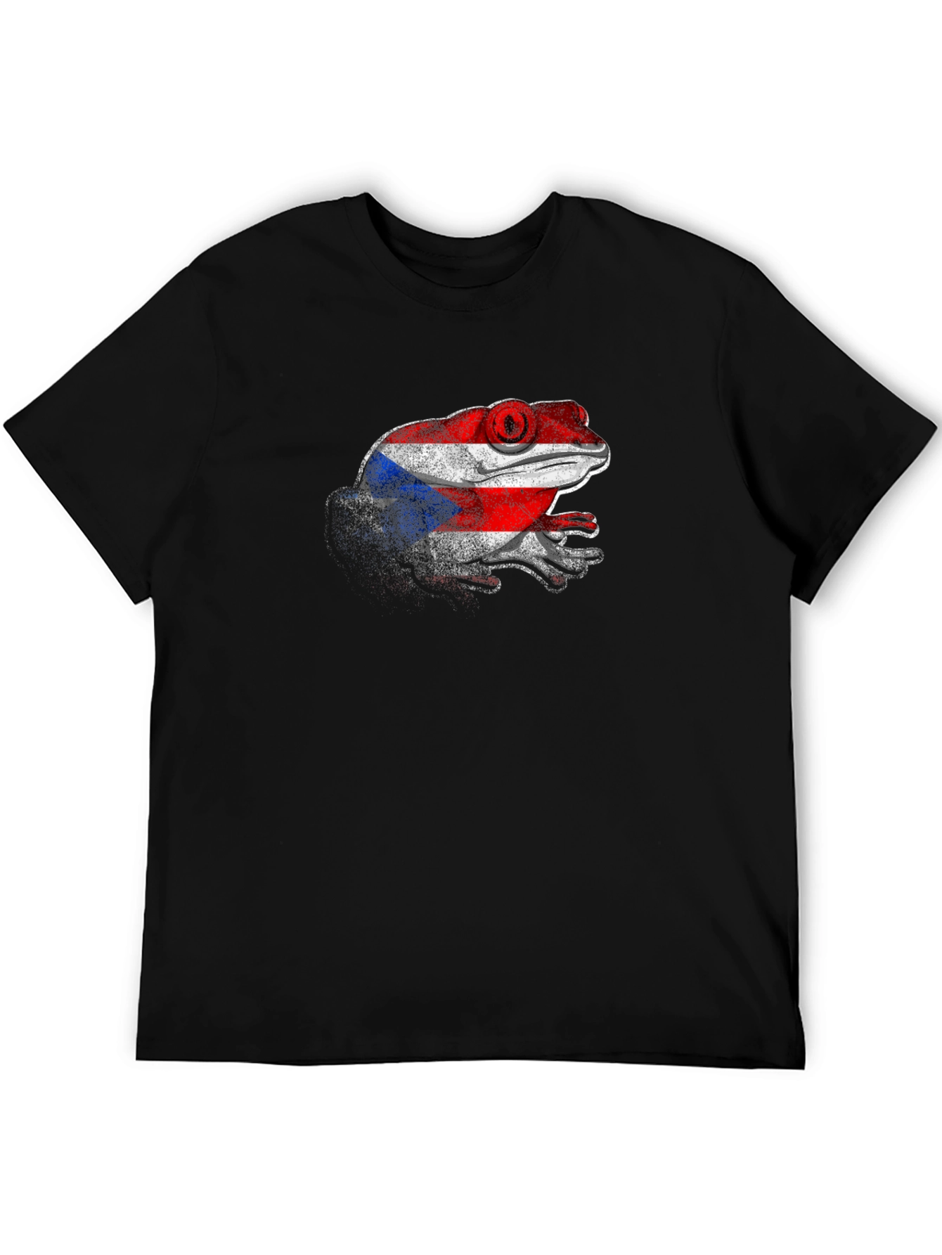 Puerto Rico Flag Coqui Frog Graphic T-Shirt