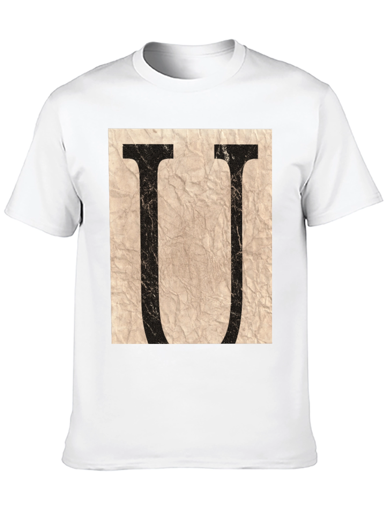 Letter U Graphic Tee - Stylish Unisex T-Shirt