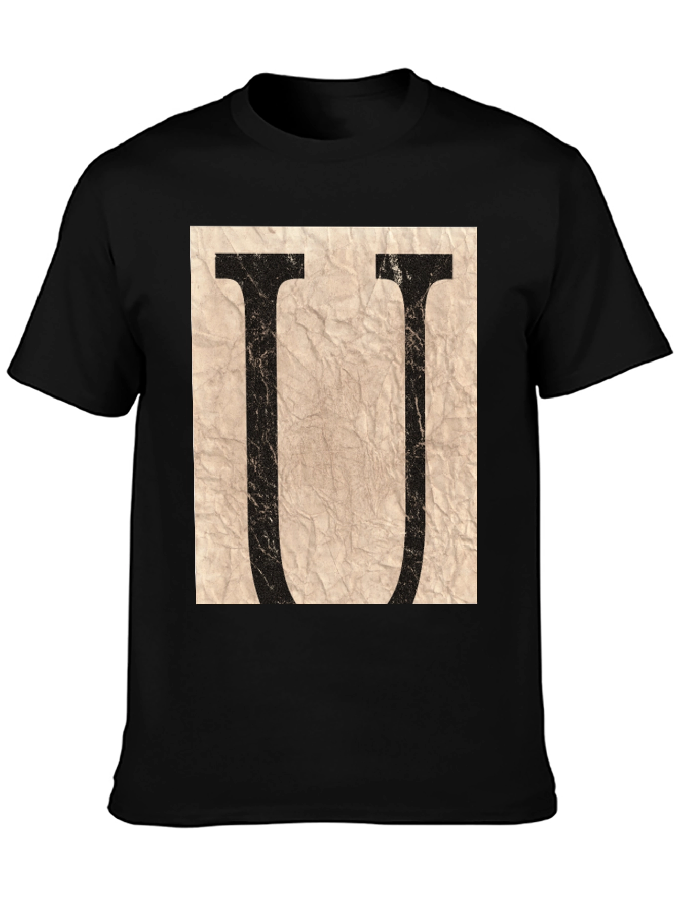 Letter U Graphic Tee - Stylish Unisex T-Shirt