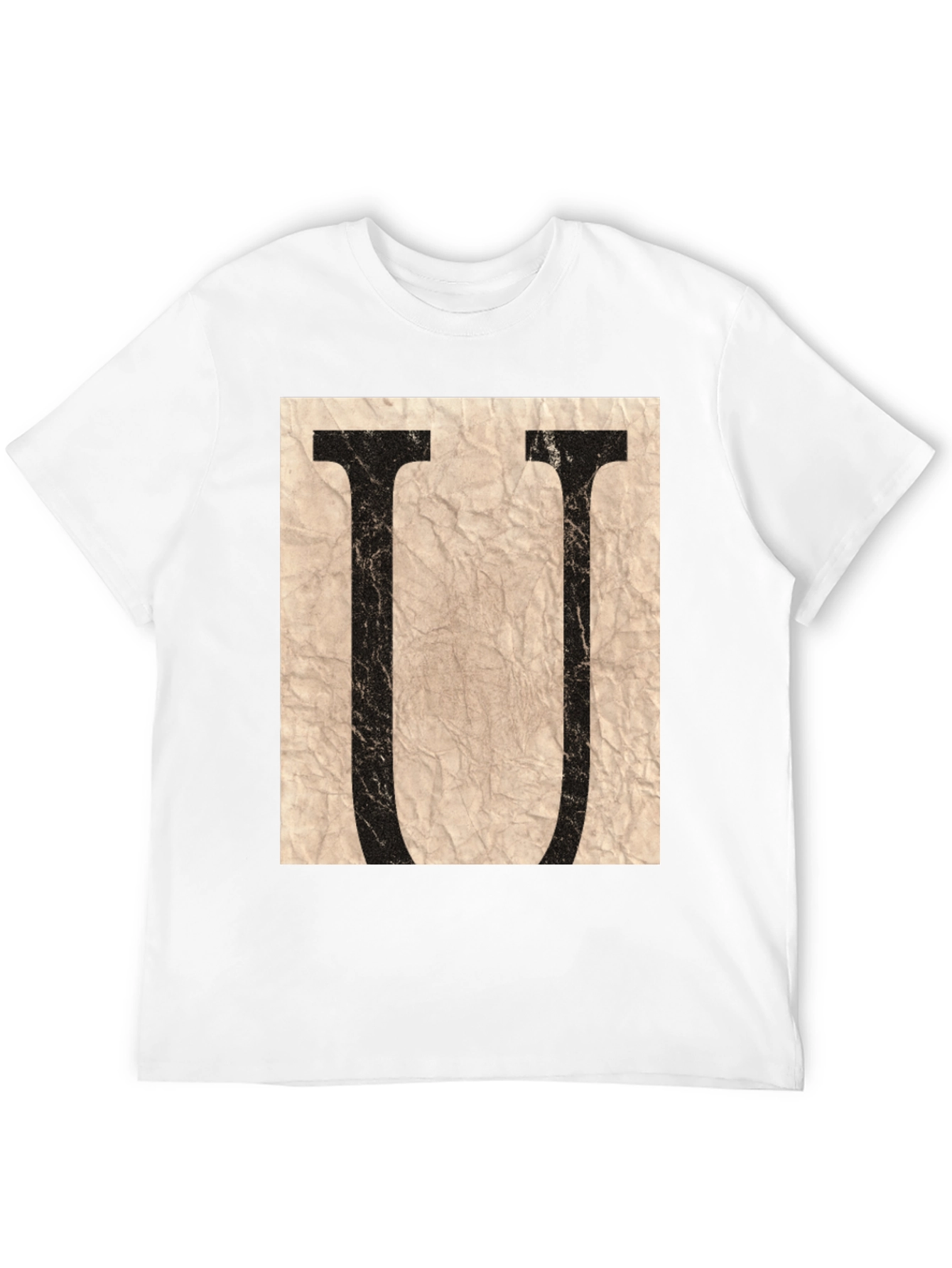 Letter U Graphic Tee - Stylish Unisex T-Shirt