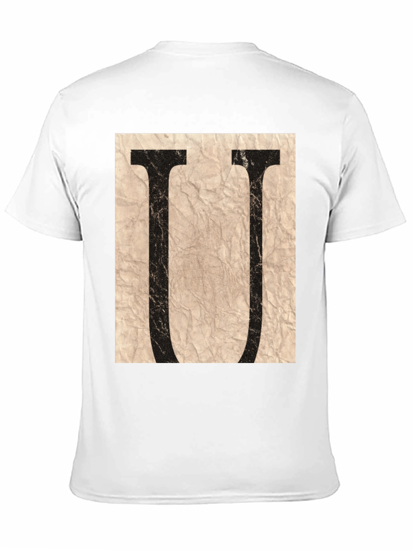 Letter U Graphic Tee - Stylish Unisex T-Shirt