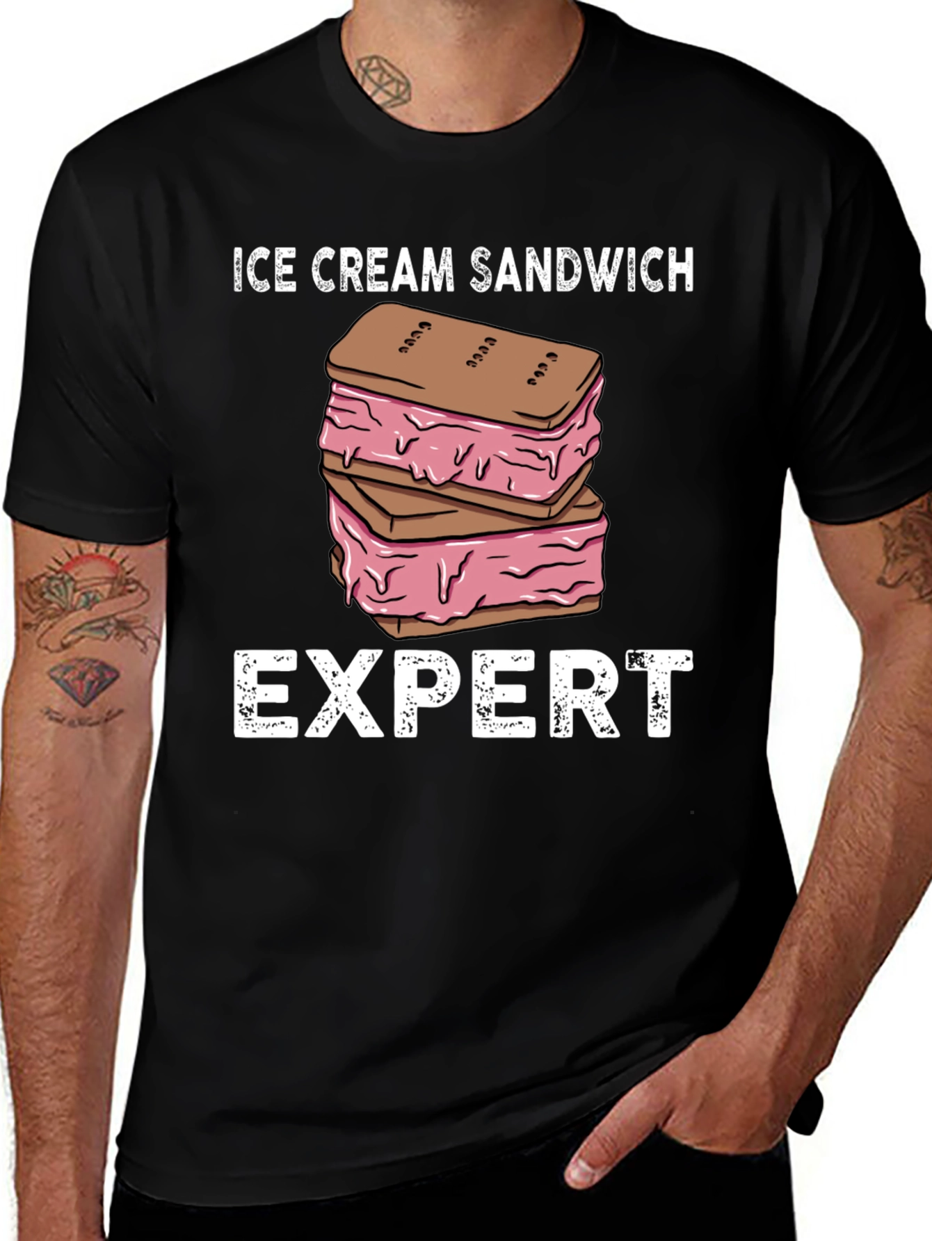 Ice Cream Sandwich Expert Graphic T-Shirt