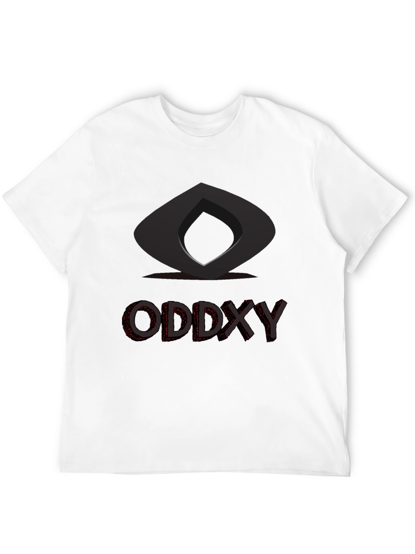 Modern Graphic T-Shirt - Oddxy Design Black Tee