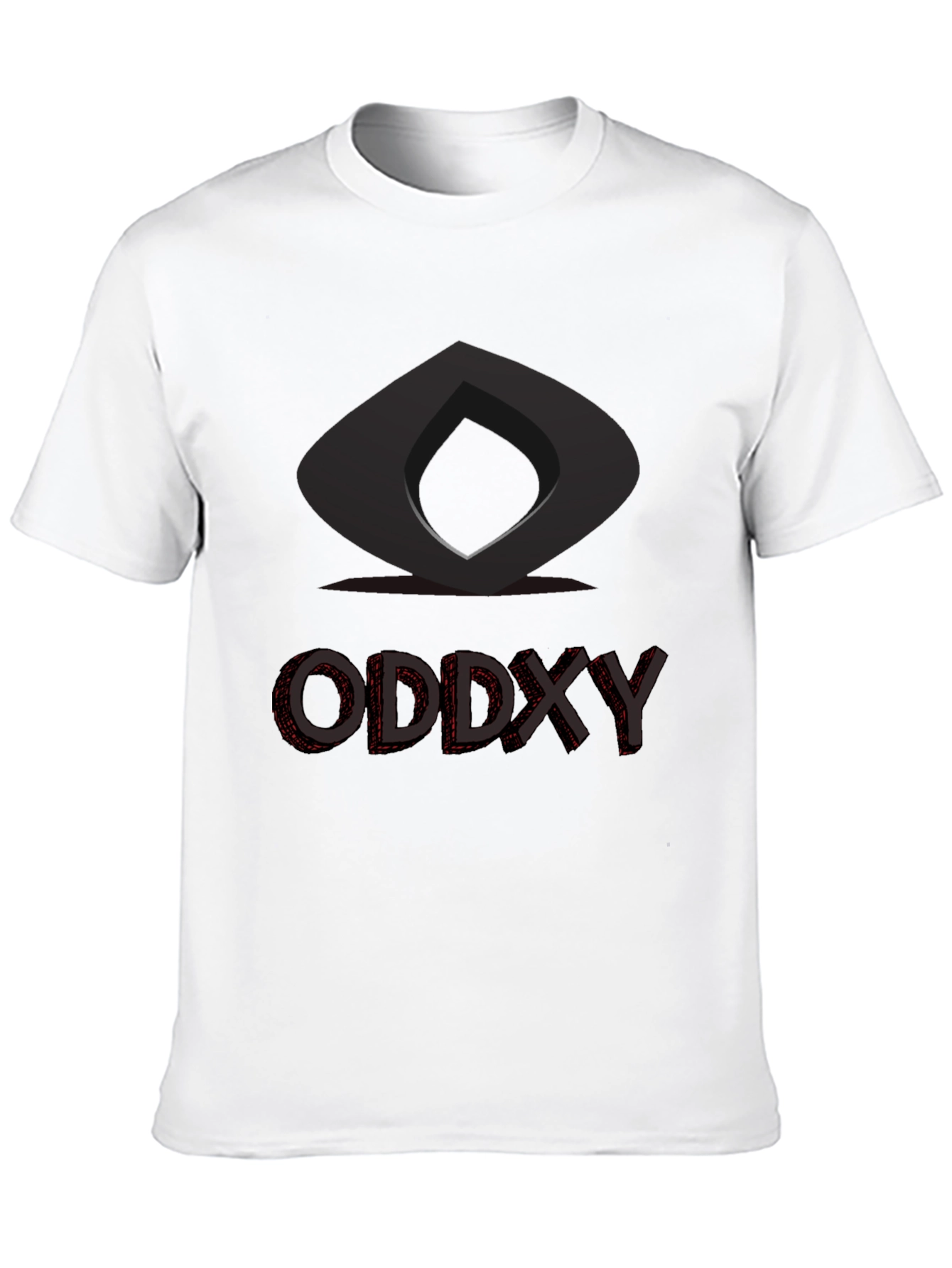 Modern Graphic T-Shirt - Oddxy Design Black Tee