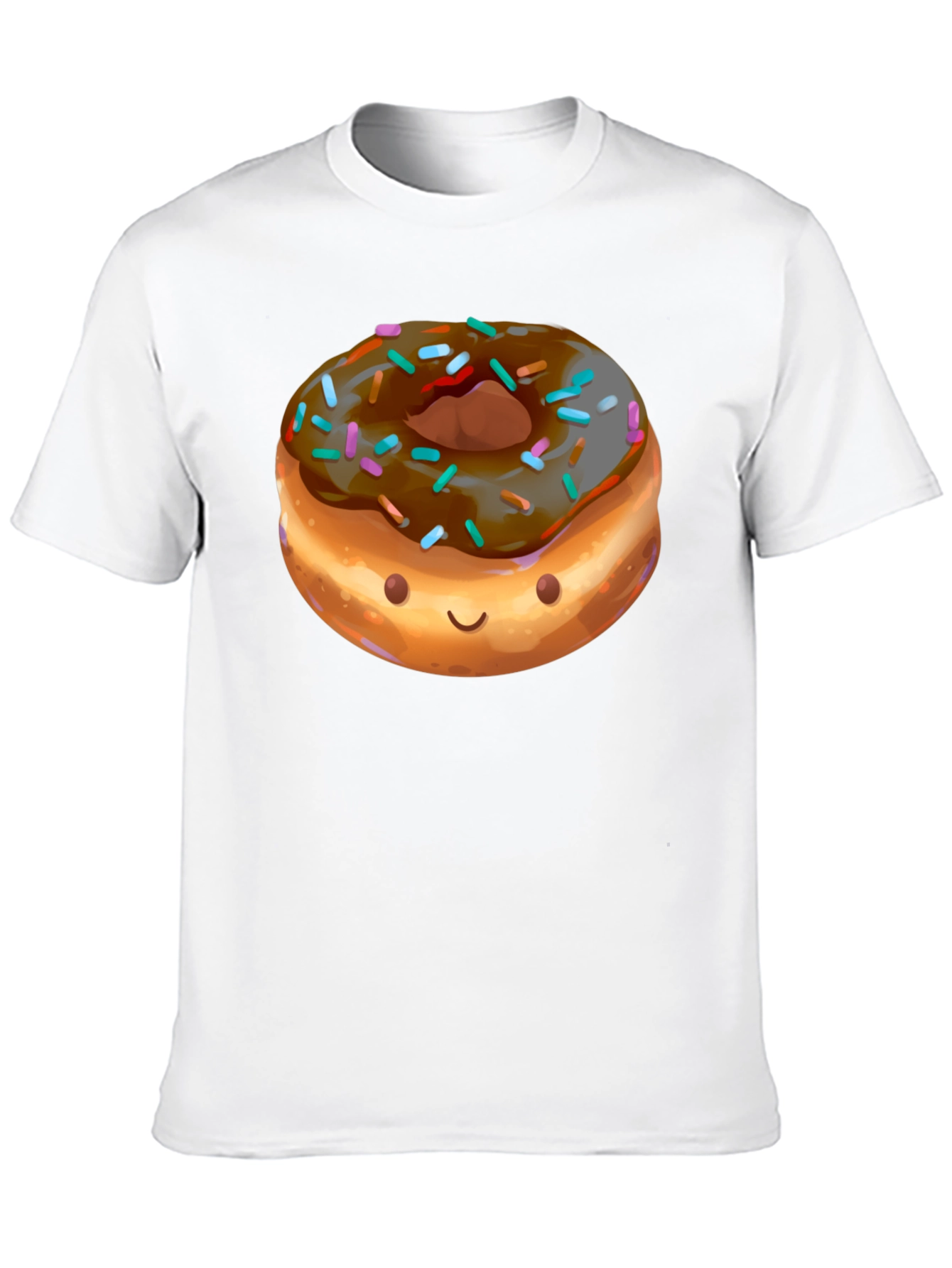 Funny Donut Graphic Black T-Shirt