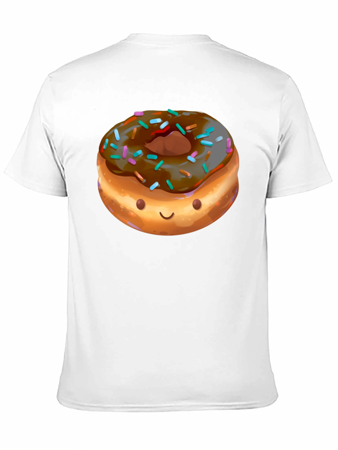 Funny Donut Graphic Black T-Shirt