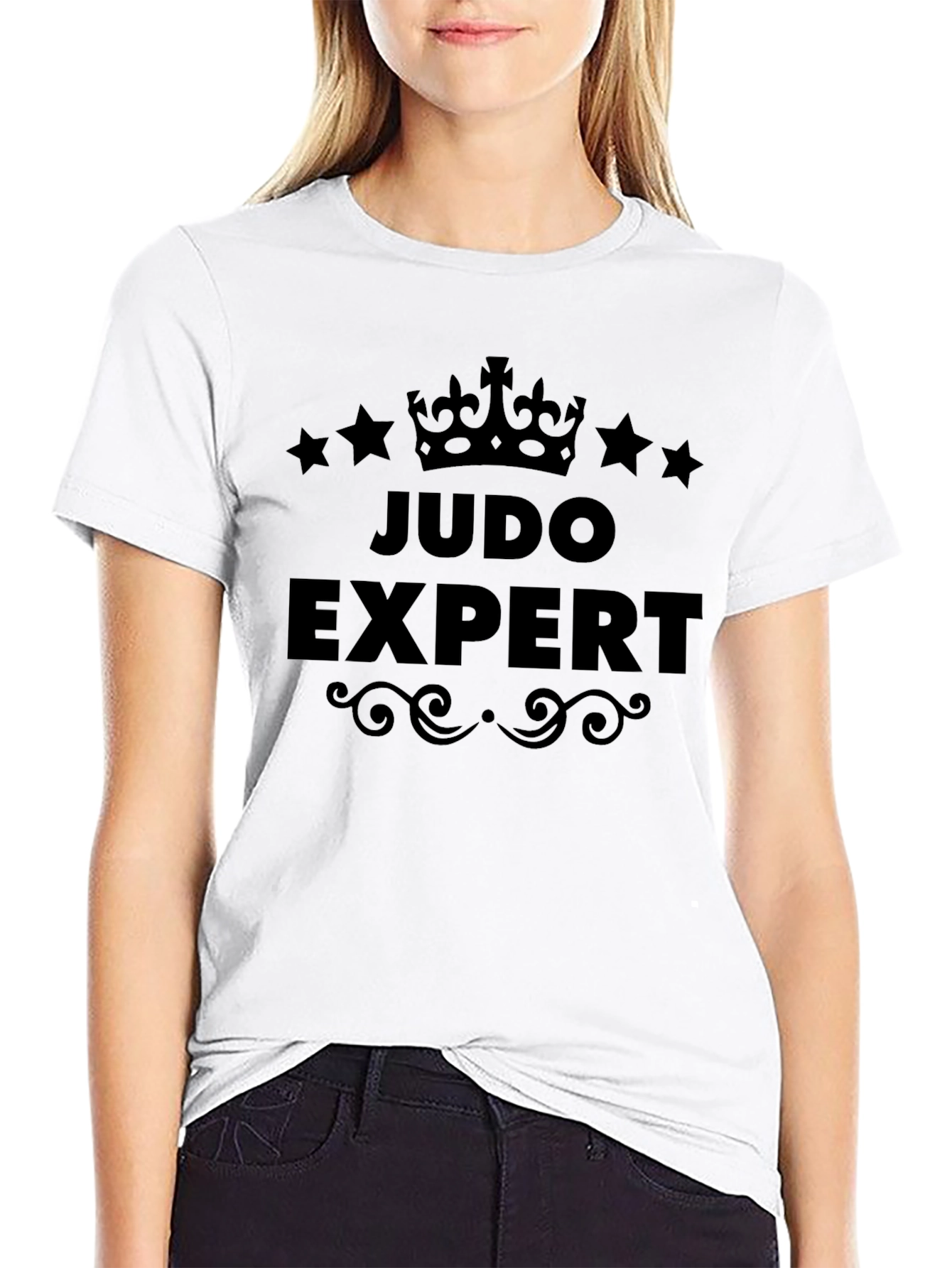 Judo Expert Black Graphic T-Shirt