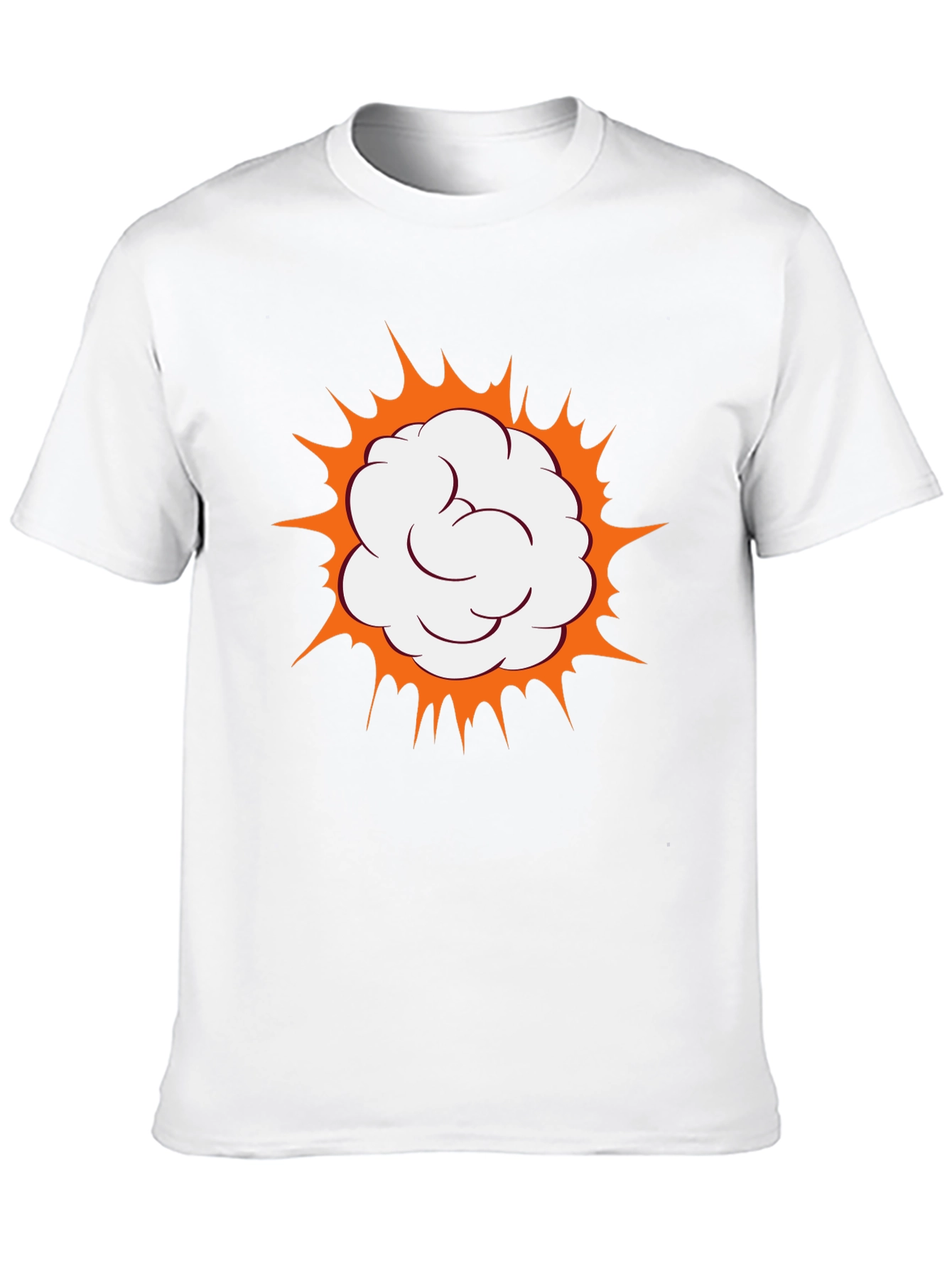 Comic Cloud Burst Graphic Black T-Shirt