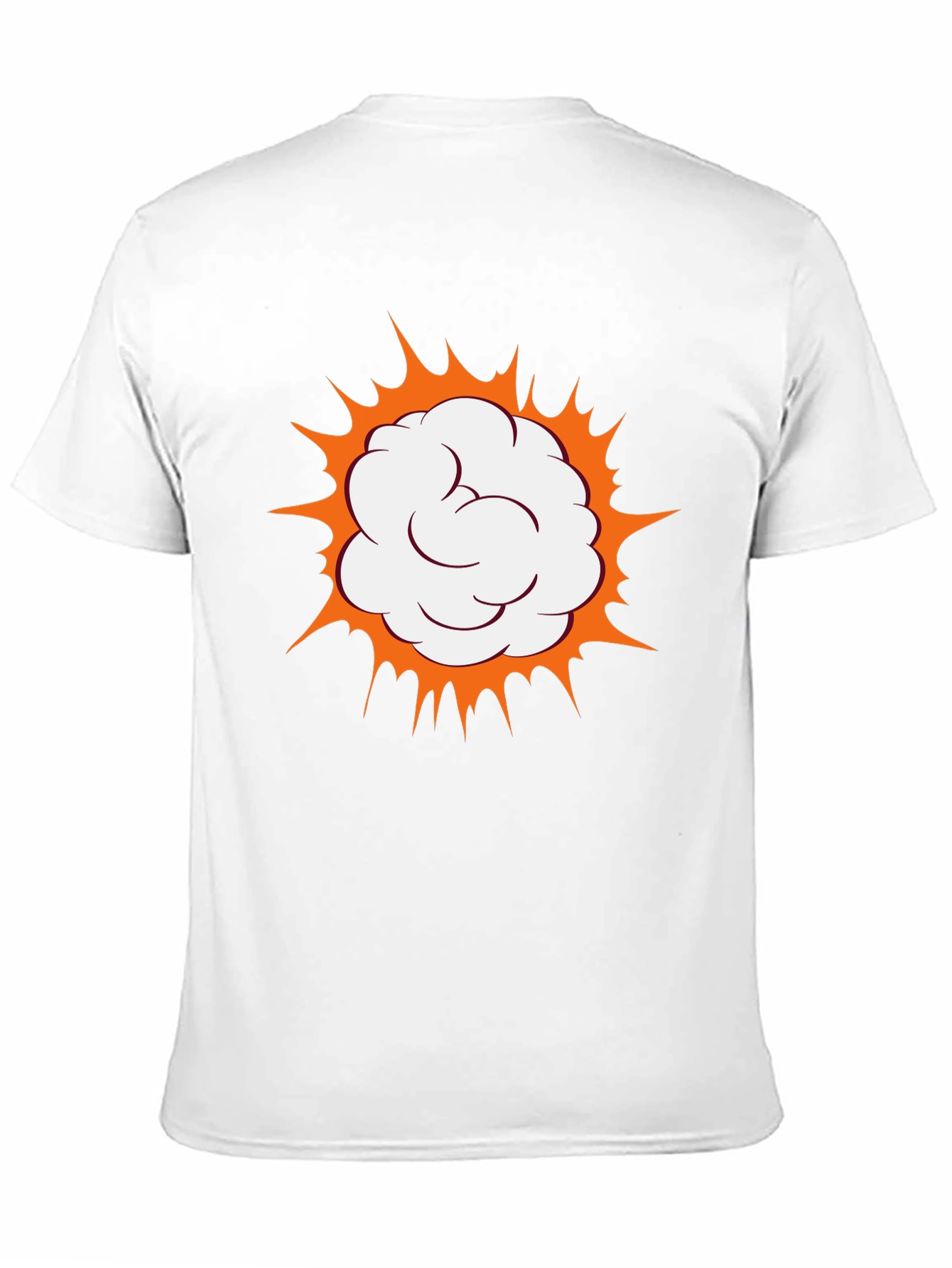 Comic Cloud Burst Graphic Black T-Shirt