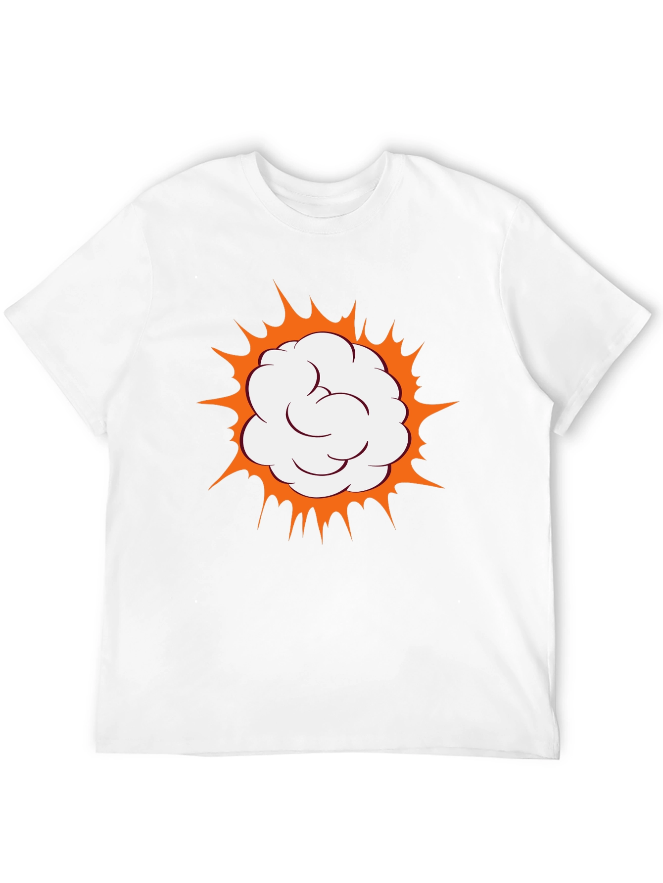 Comic Cloud Burst Graphic Black T-Shirt