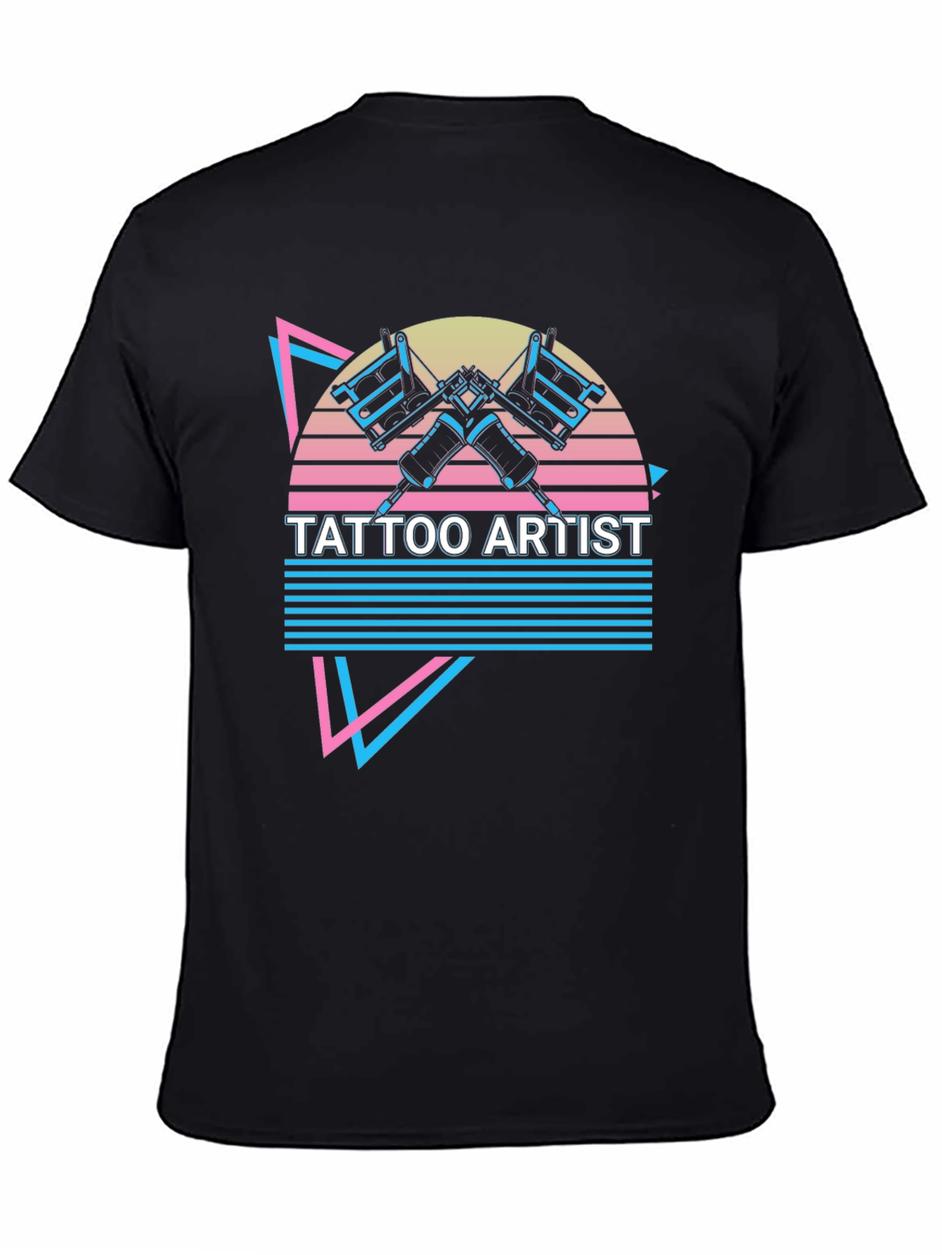 Retro Tattoo Artist T-Shirt - Black