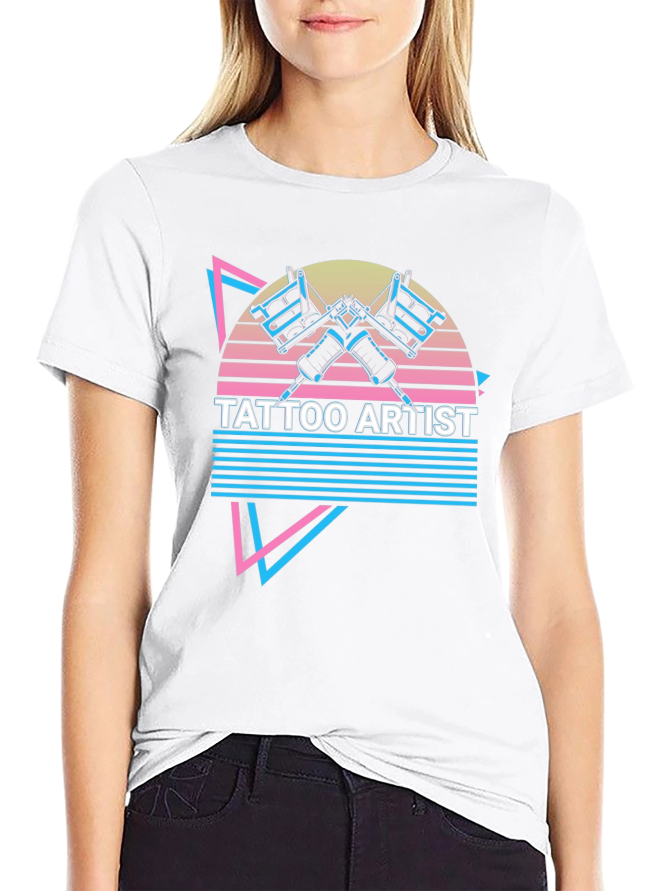 Retro Tattoo Artist T-Shirt - Black