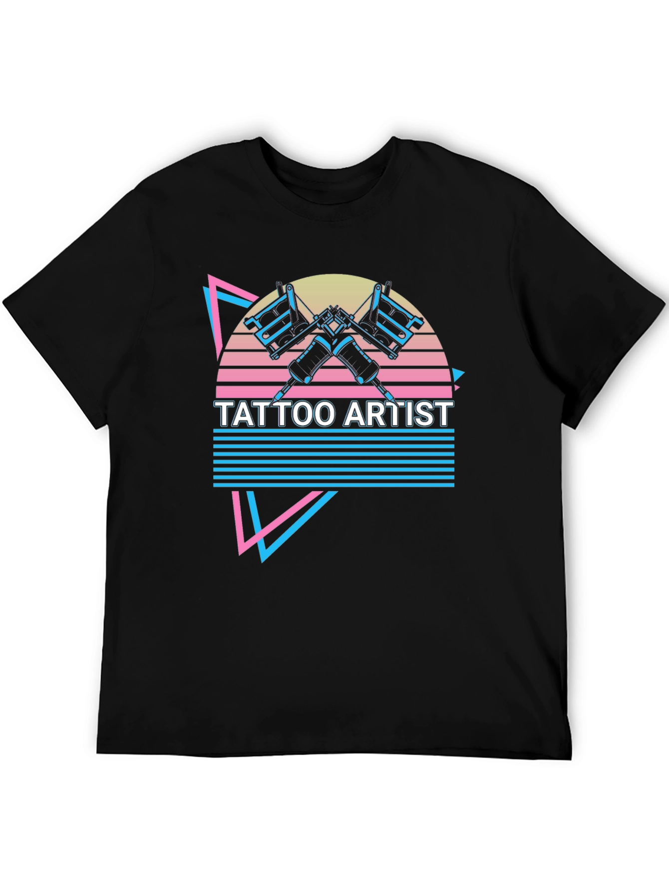 Retro Tattoo Artist T-Shirt - Black