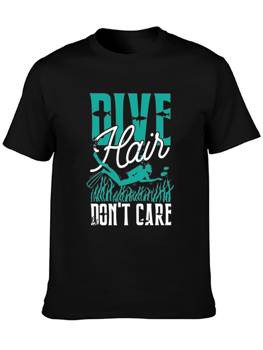Dive Hair Dont Care Black T-Shirt