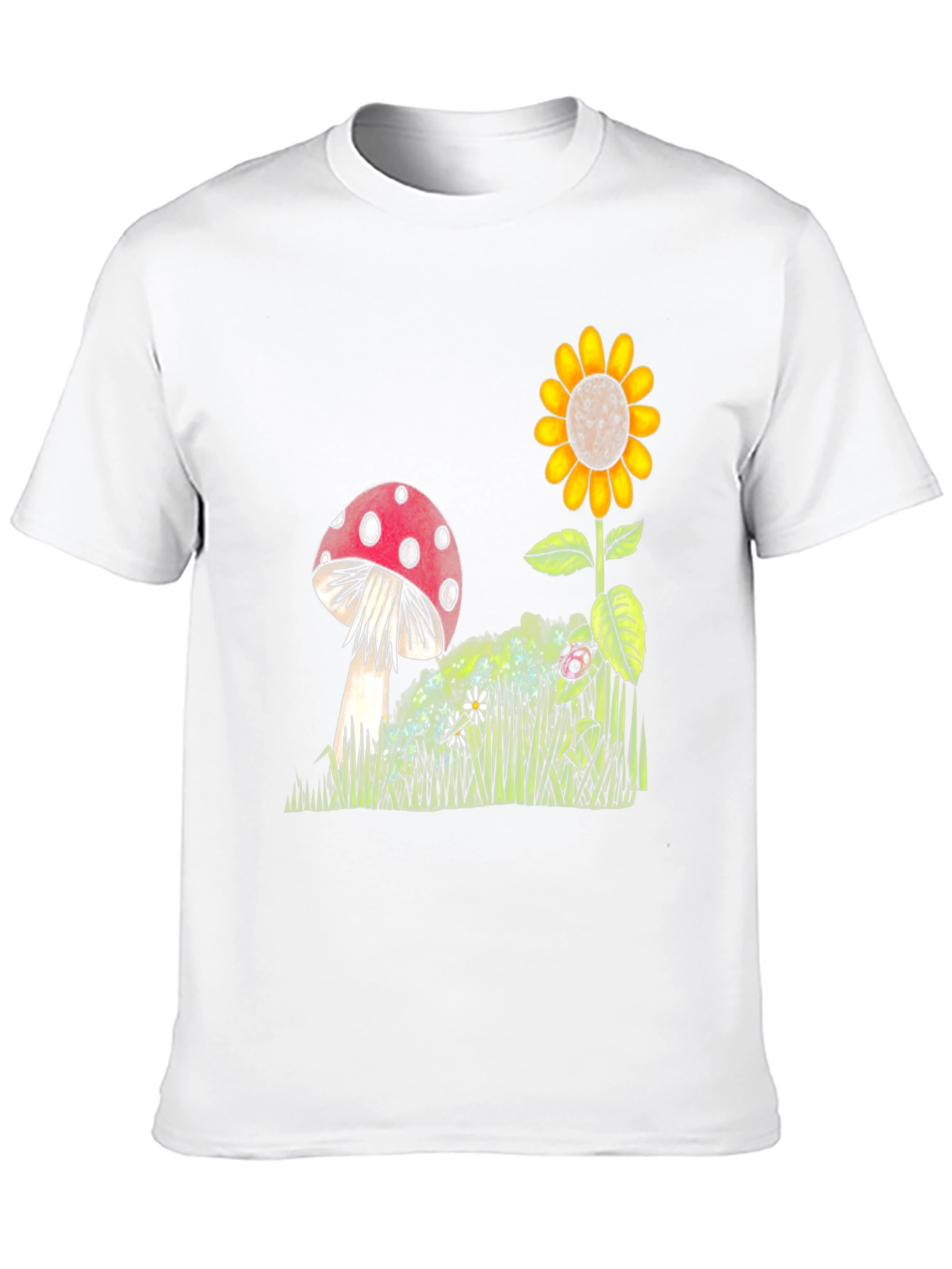 Mushroom & Sunflower Graphic Tee