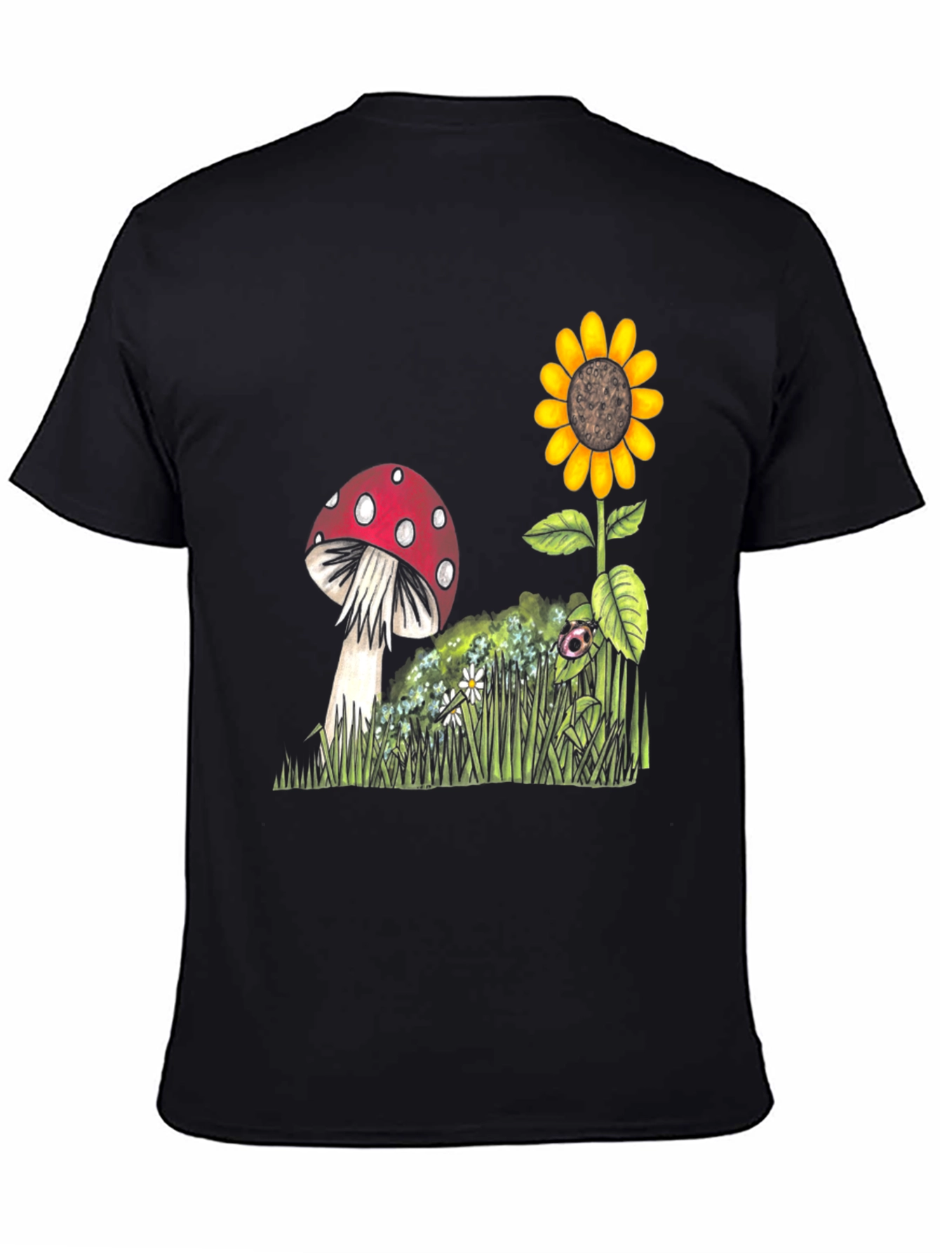 Mushroom & Sunflower Graphic Tee