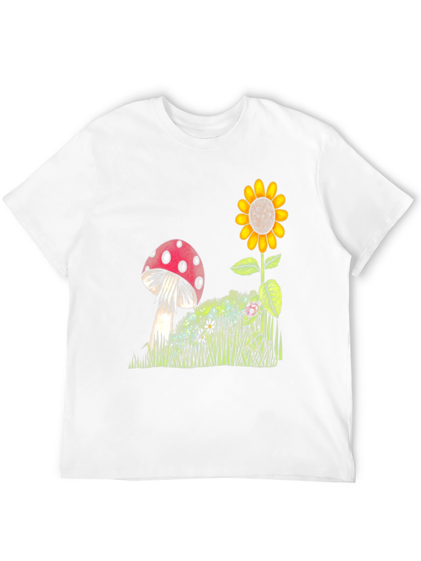 Mushroom & Sunflower Graphic Tee