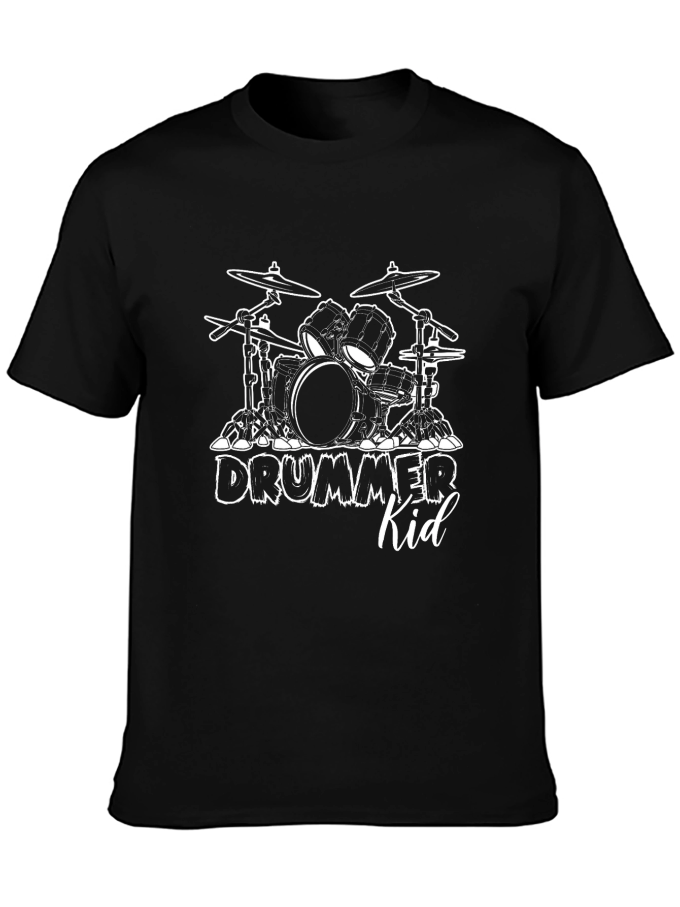 Drummer Kid Graphic Tee - Music Lover T-Shirt