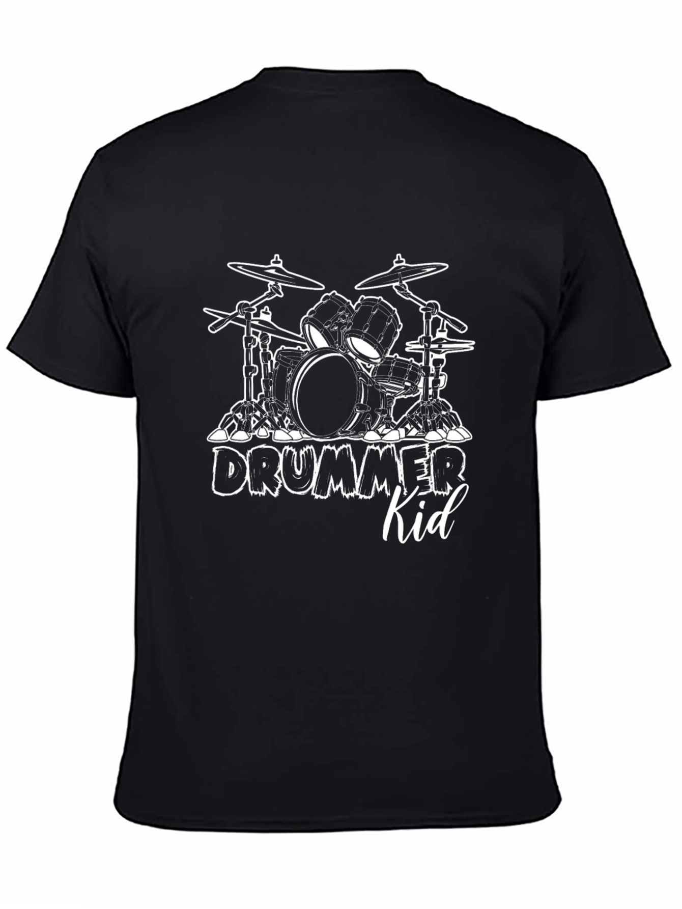 Drummer Kid Graphic Tee - Music Lover T-Shirt