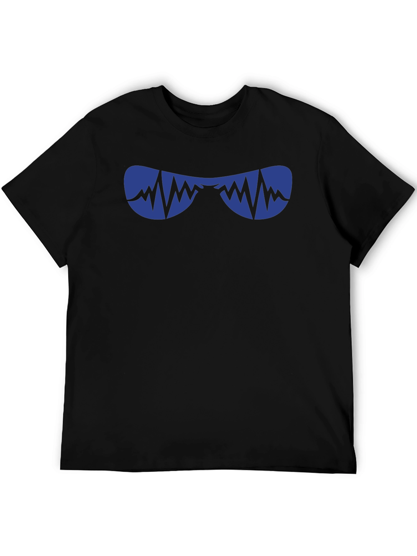 Cool Shades Graphic Tee - Black Cotton T-Shirt
