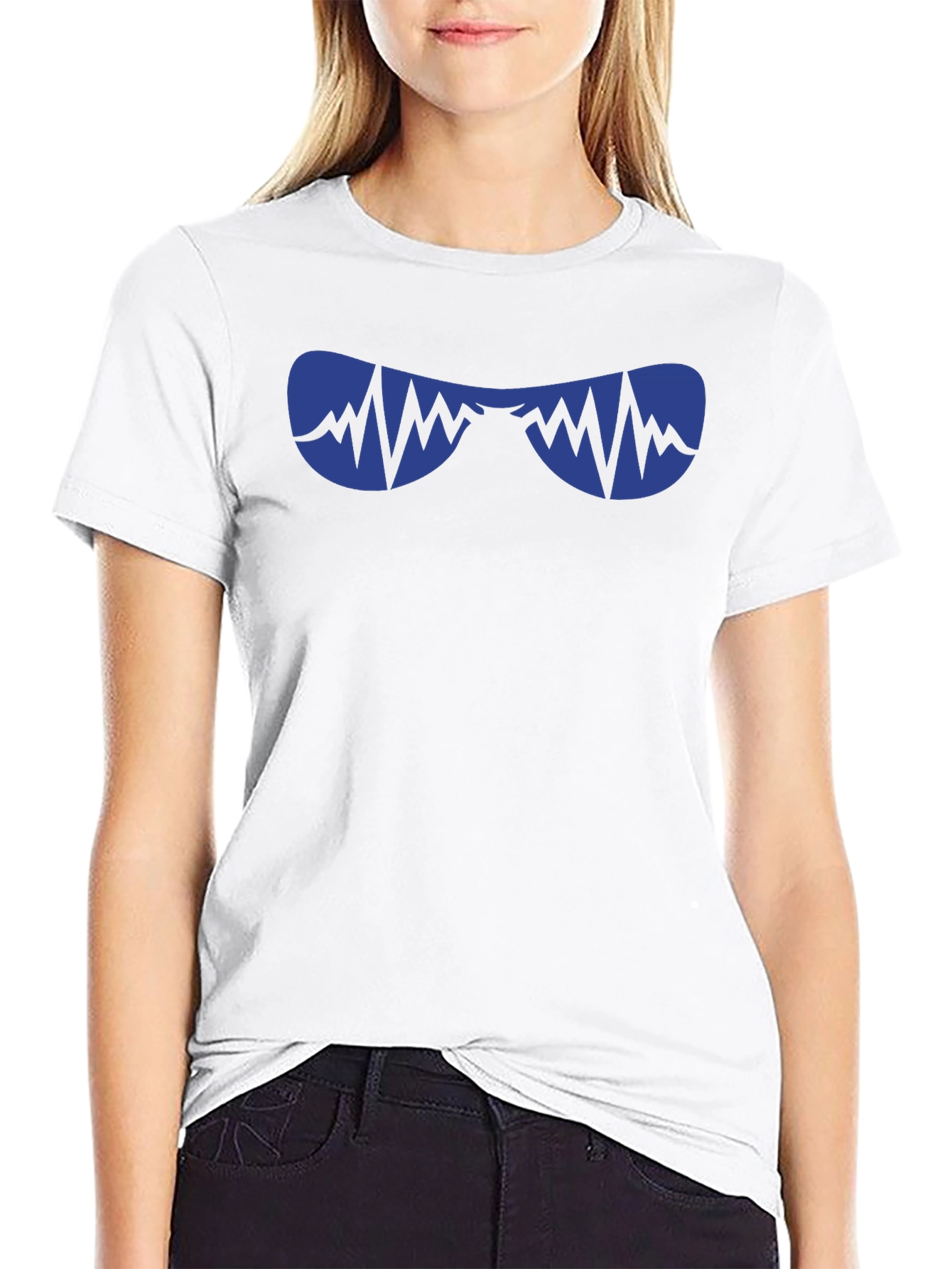 Cool Shades Graphic Tee - Black Cotton T-Shirt
