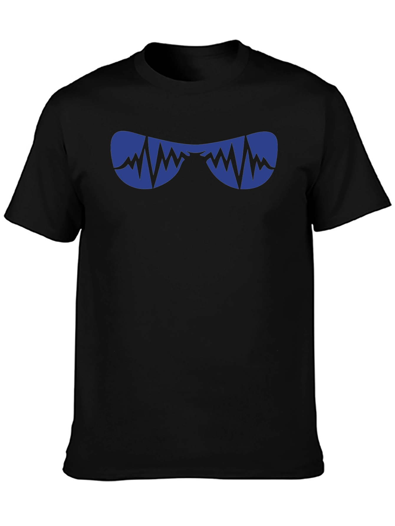 Cool Shades Graphic Tee - Black Cotton T-Shirt