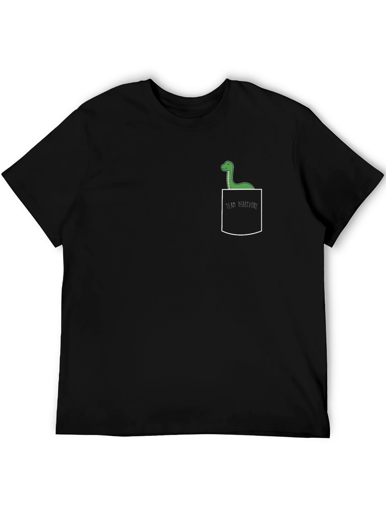 Dinosaur Pocket T-Shirt - Team Herbivore Graphic Tee