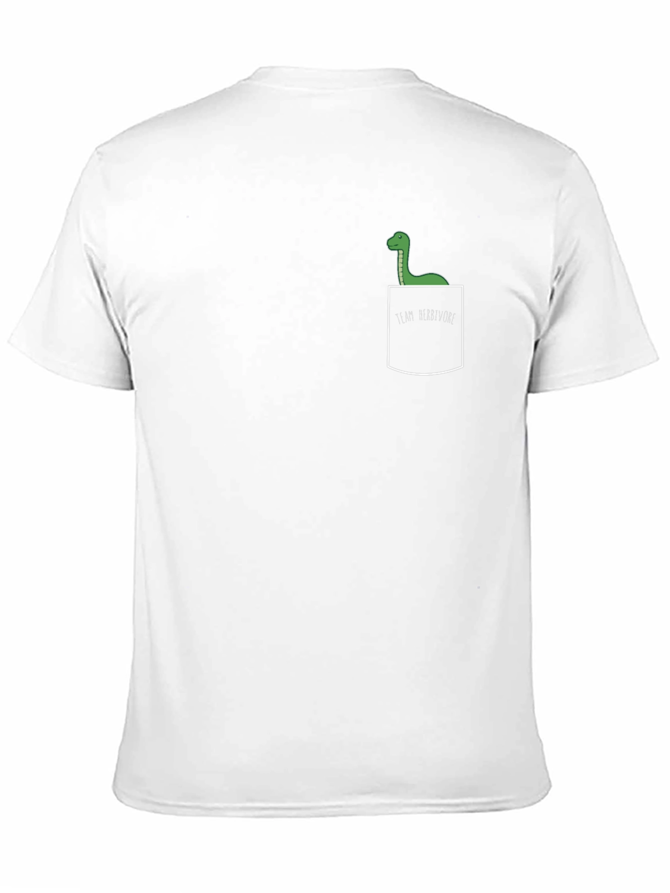Dinosaur Pocket T-Shirt - Team Herbivore Graphic Tee