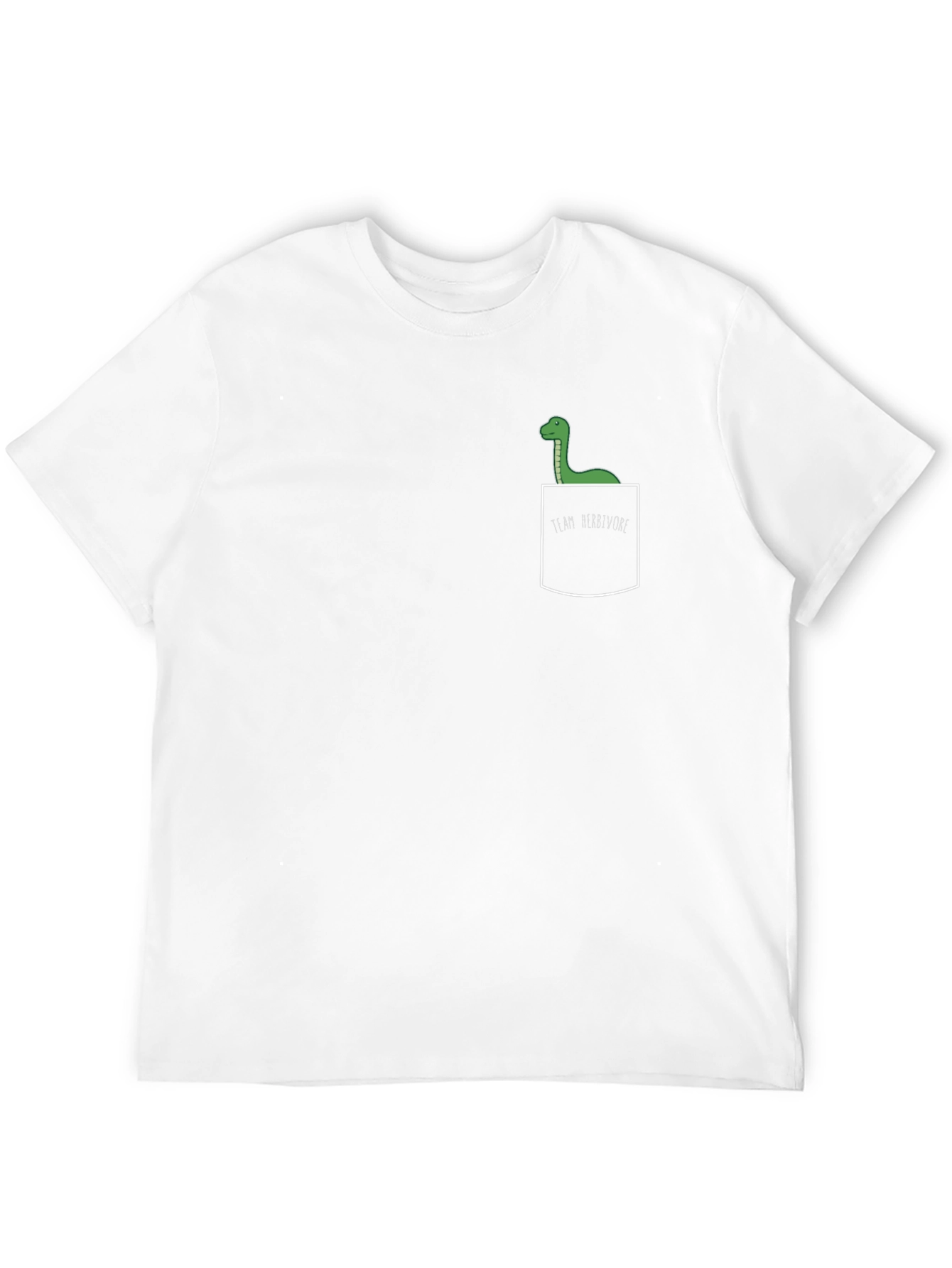 Dinosaur Pocket T-Shirt - Team Herbivore Graphic Tee