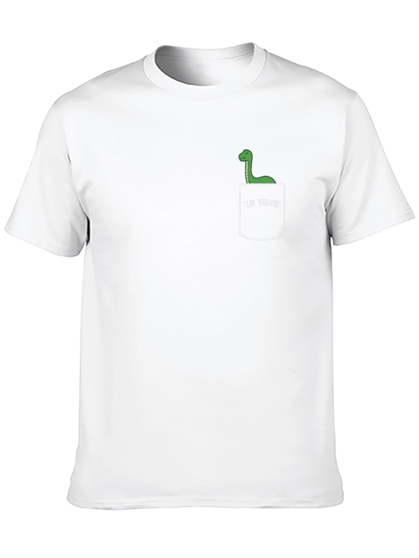 Dinosaur Pocket T-Shirt - Team Herbivore Graphic Tee