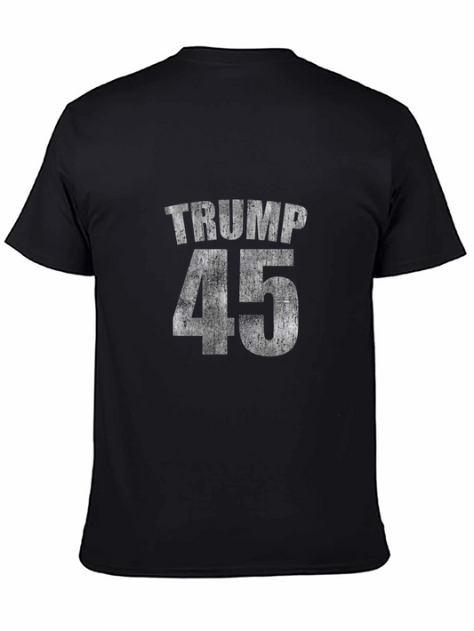 Trump 45 Distressed Print Tee