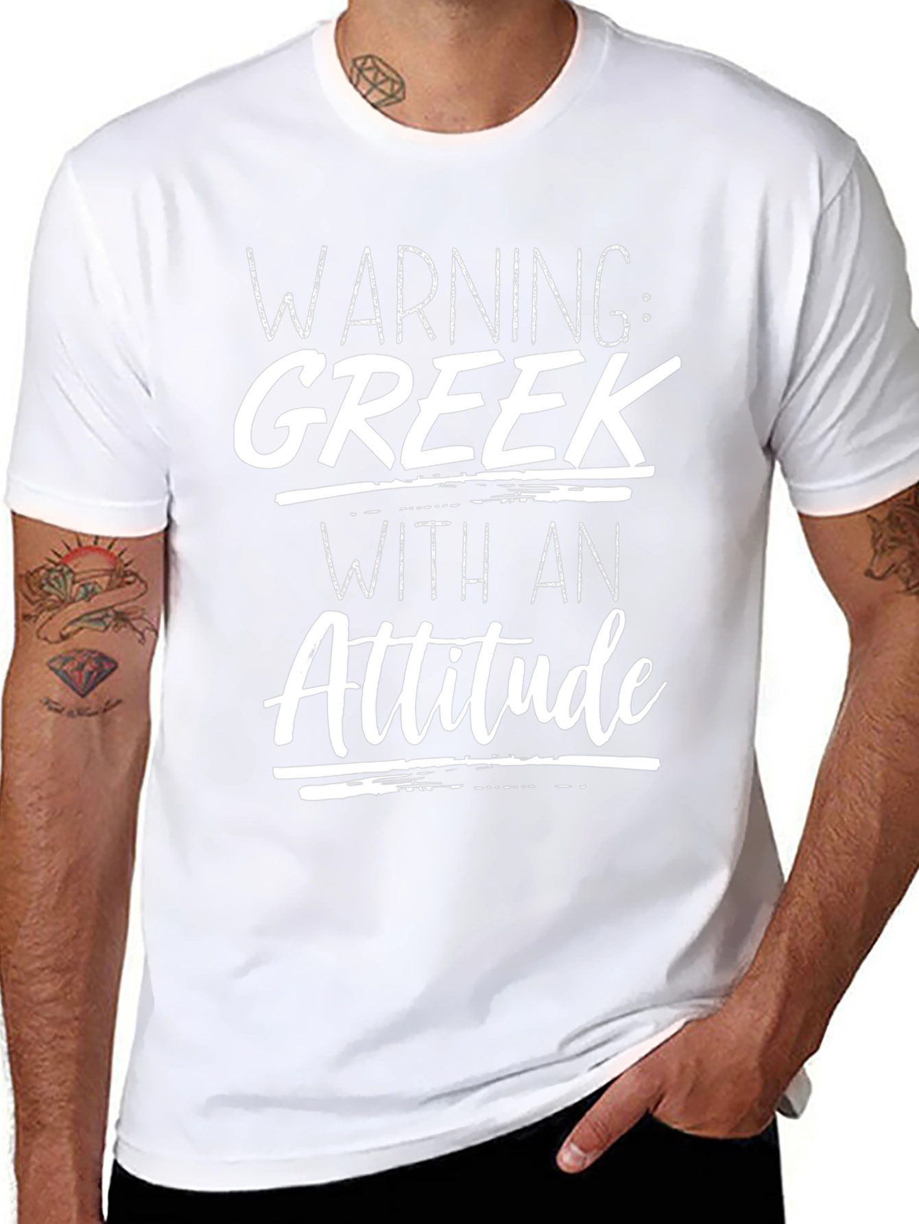 Warning: Greek With An Attitude T-Shirt