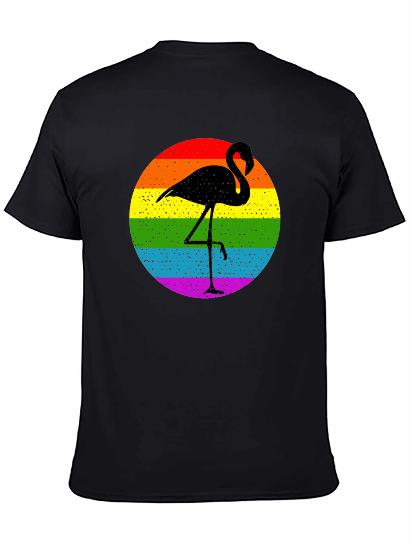 Rainbow Flamingo Graphic Tee - Stylish & Unique