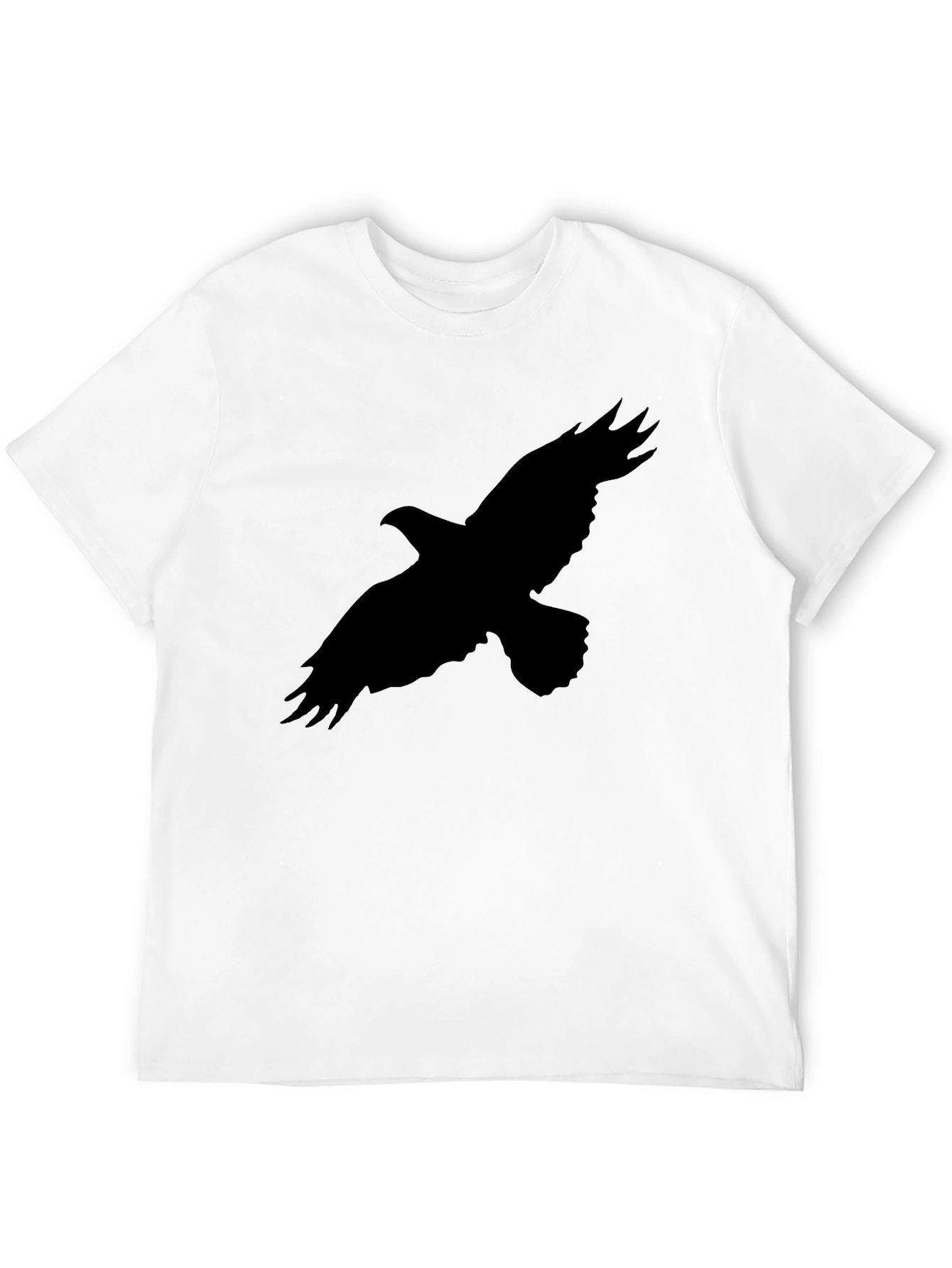 Mens Black Eagle Graphic Tee - Casual Style