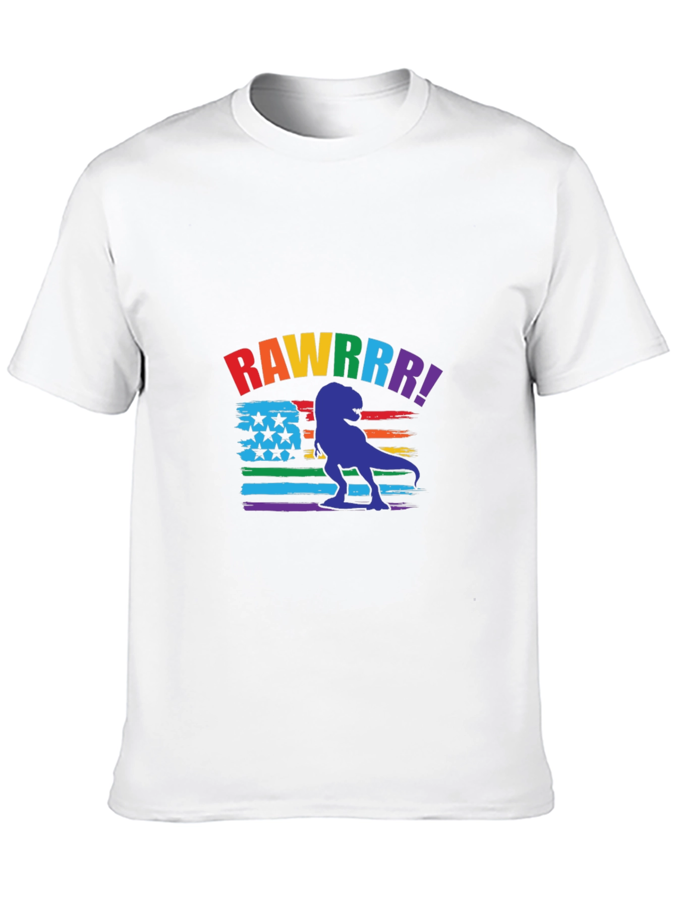 Rainbow Dinosaur Graphic Tee