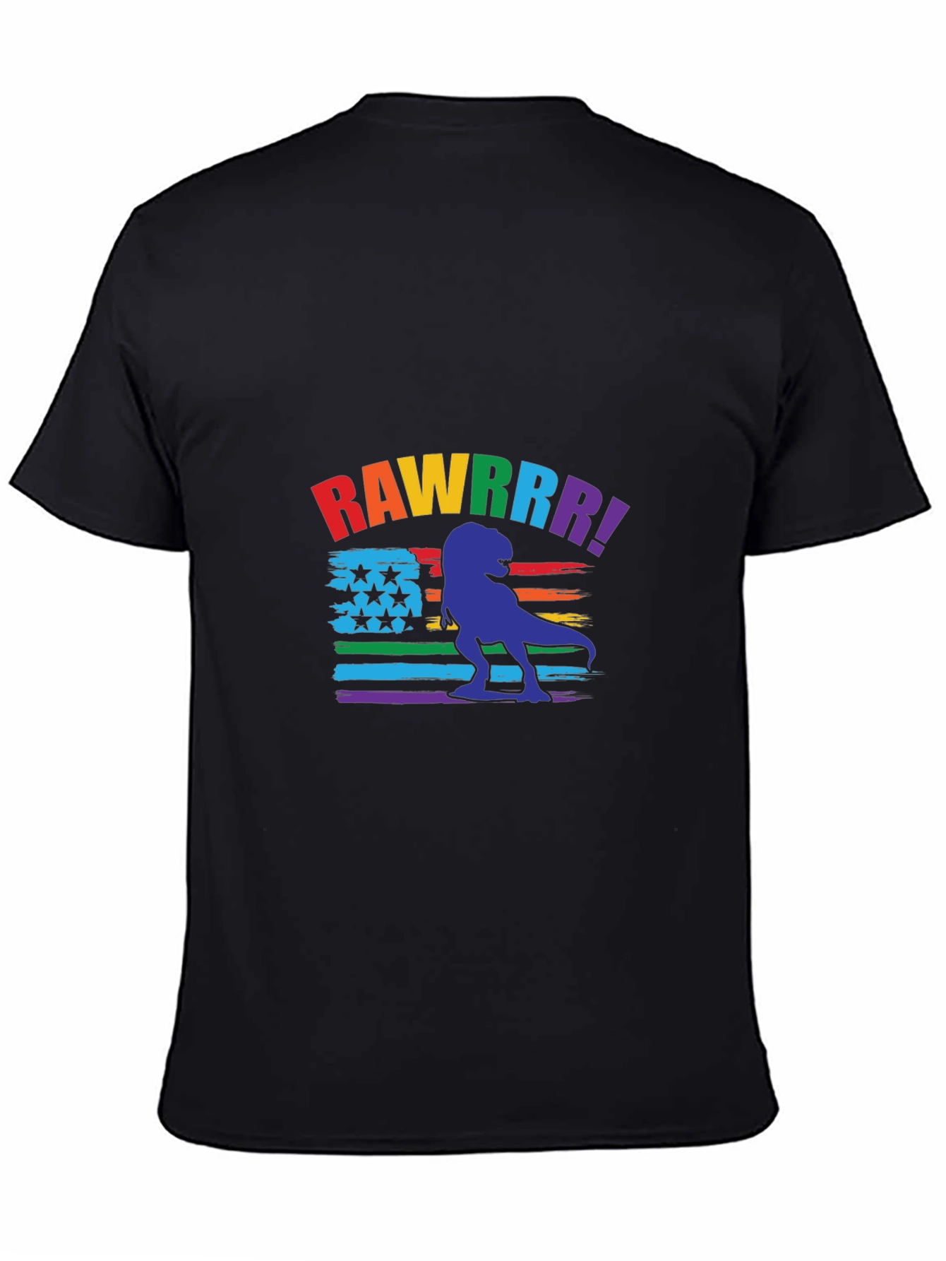 Rainbow Dinosaur Graphic Tee