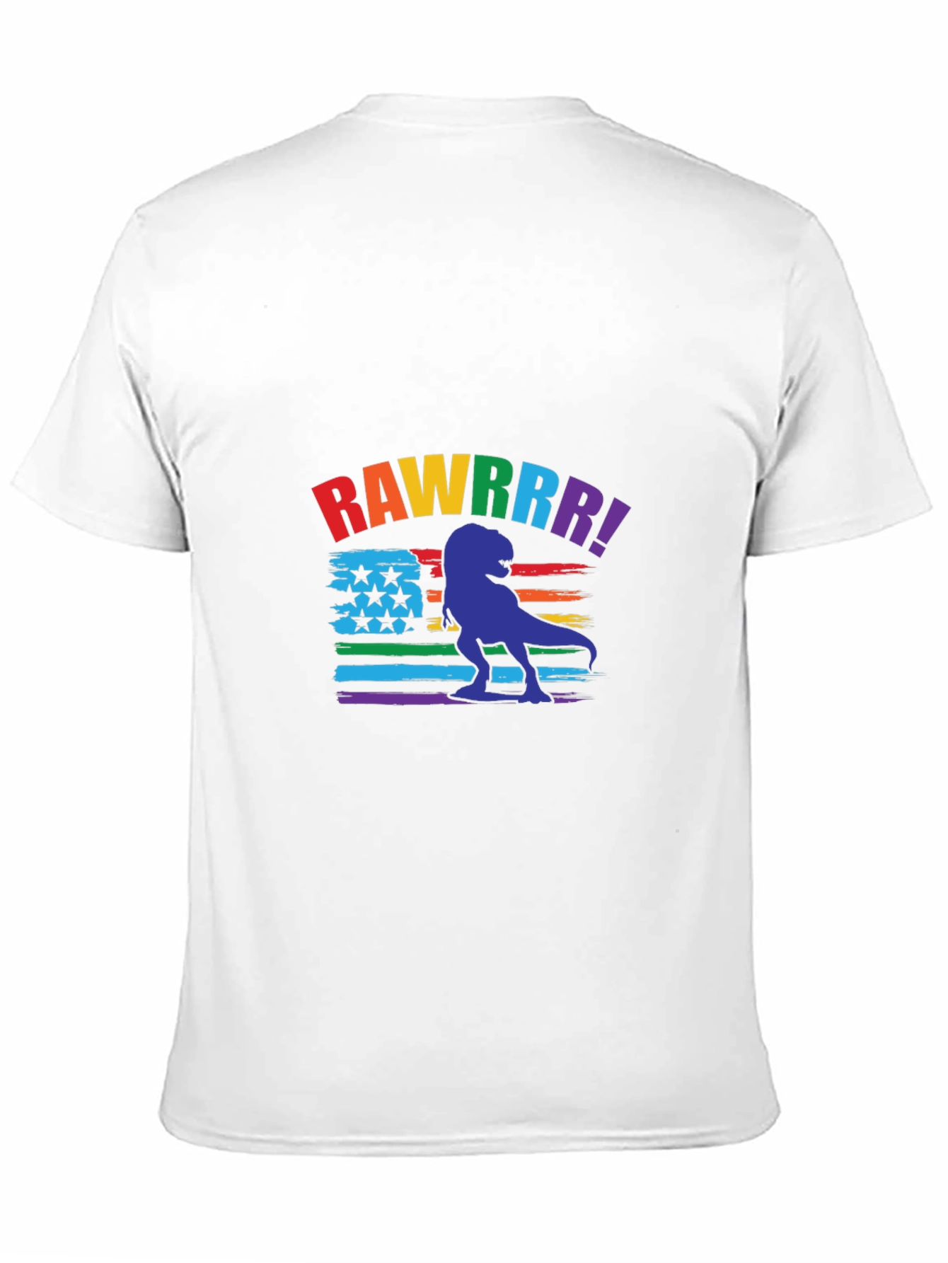 Rainbow Dinosaur Graphic Tee