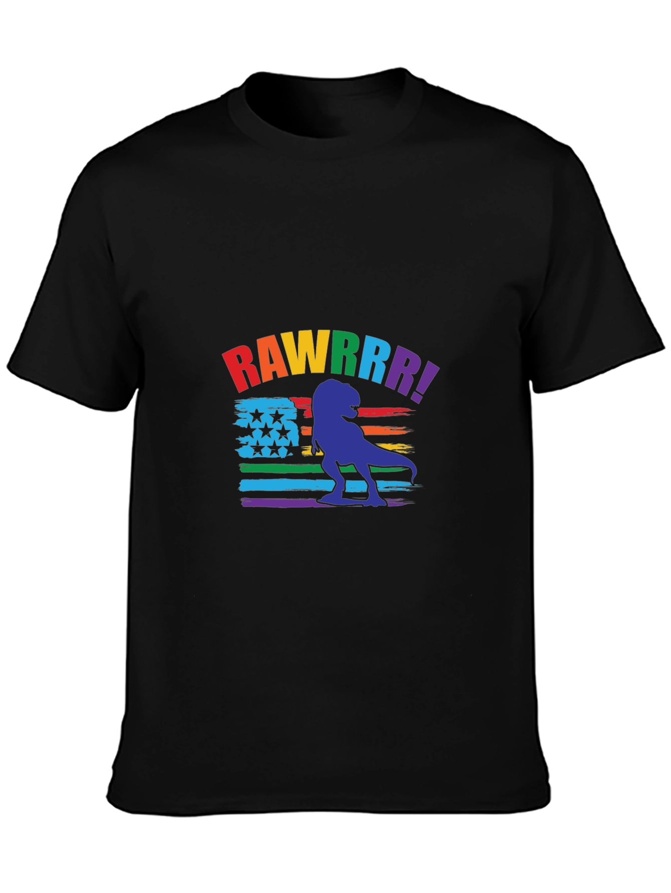 Rainbow Dinosaur Graphic Tee