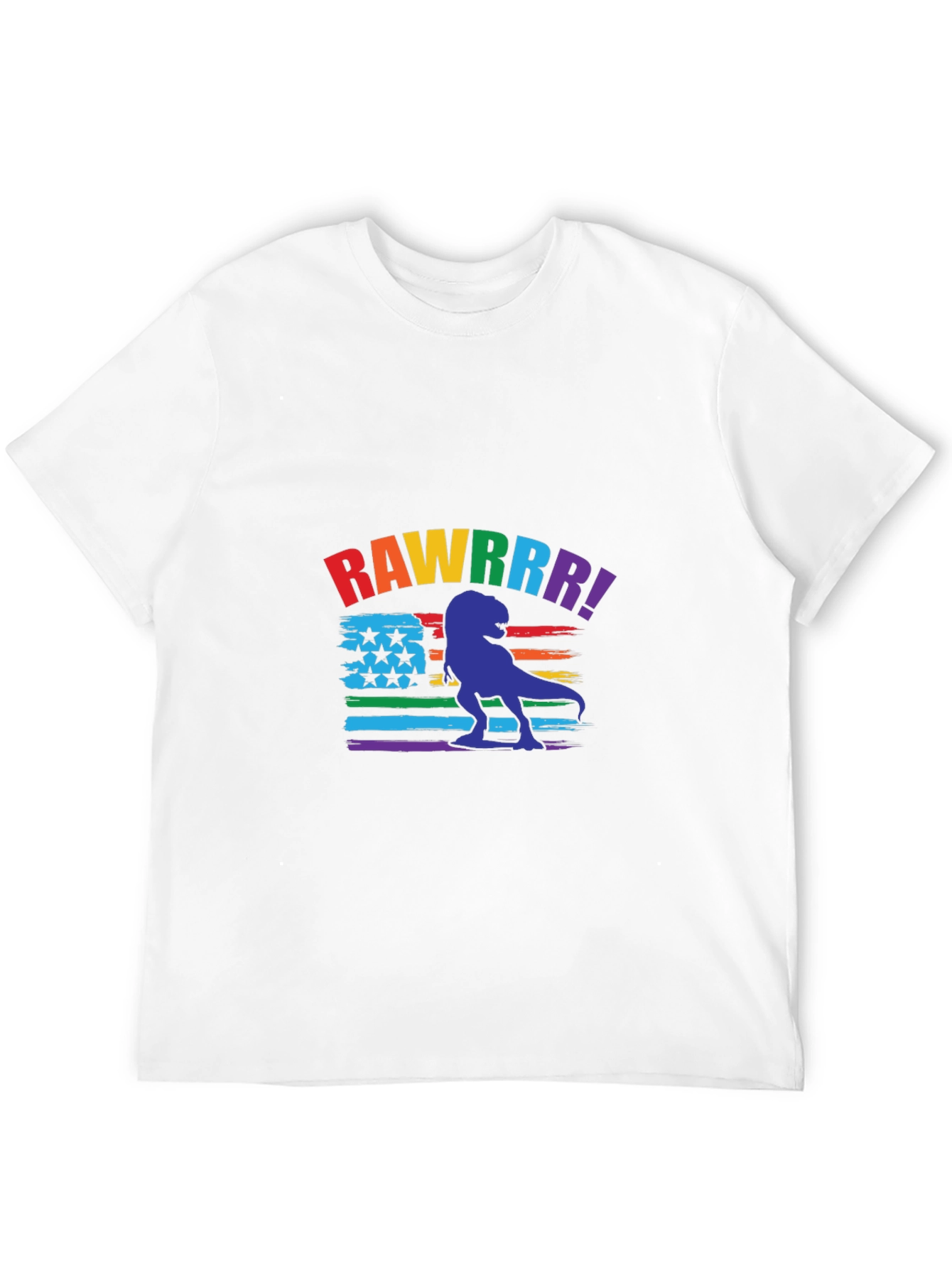 Rainbow Dinosaur Graphic Tee