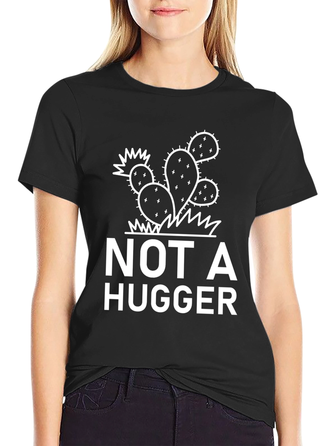 Not a Hugger T-Shirt - Cactus Graphic Tee