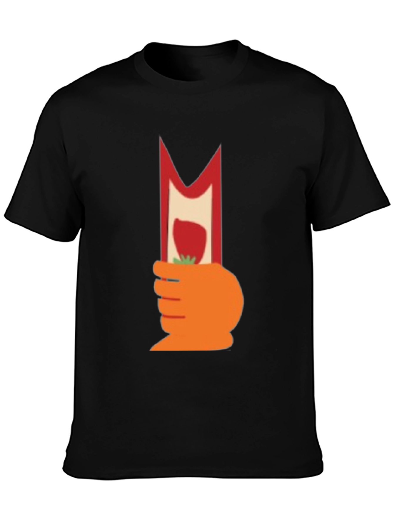 Novelty Graphic T-Shirt - Strawberry Hand