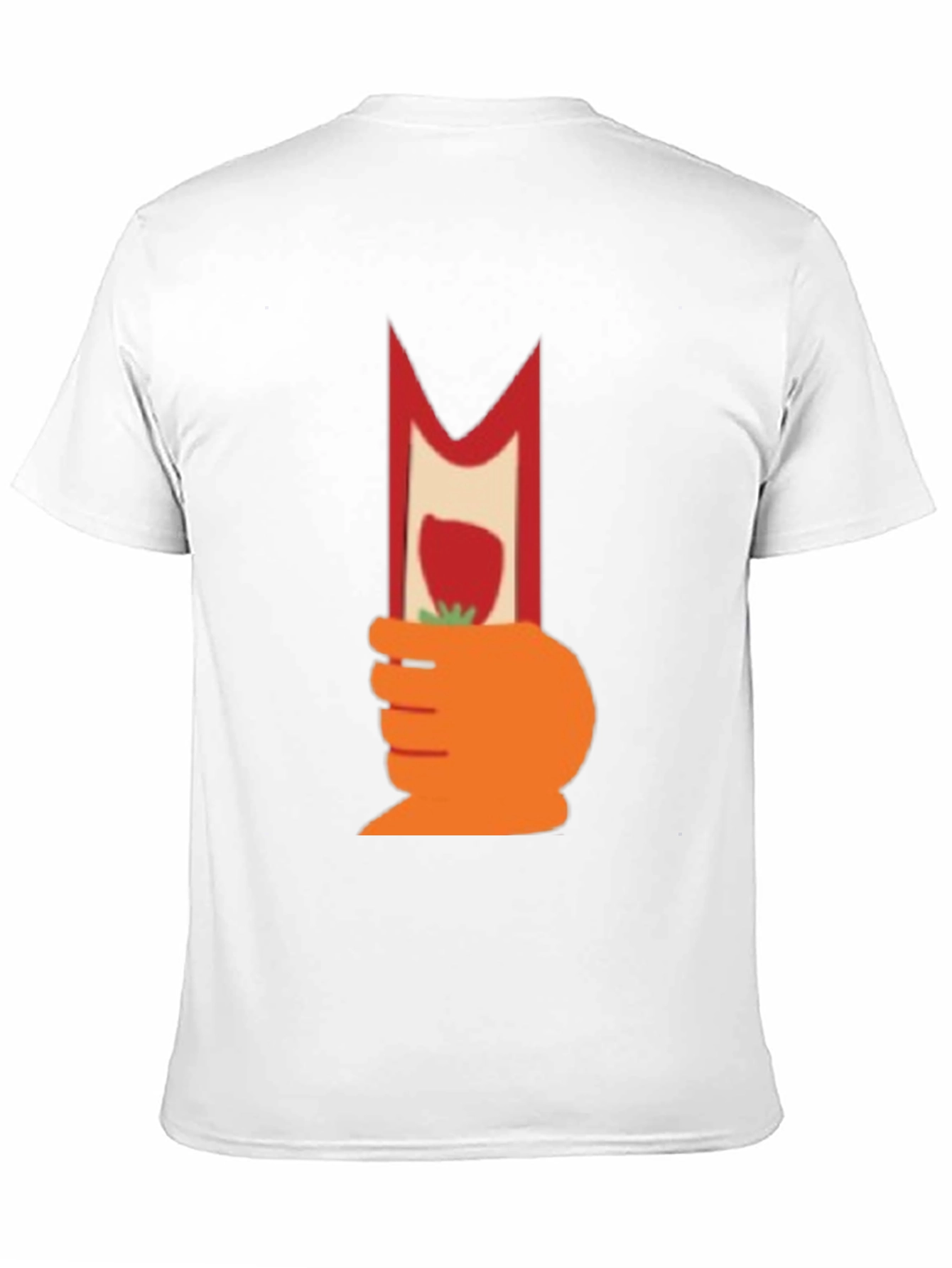 Novelty Graphic T-Shirt - Strawberry Hand