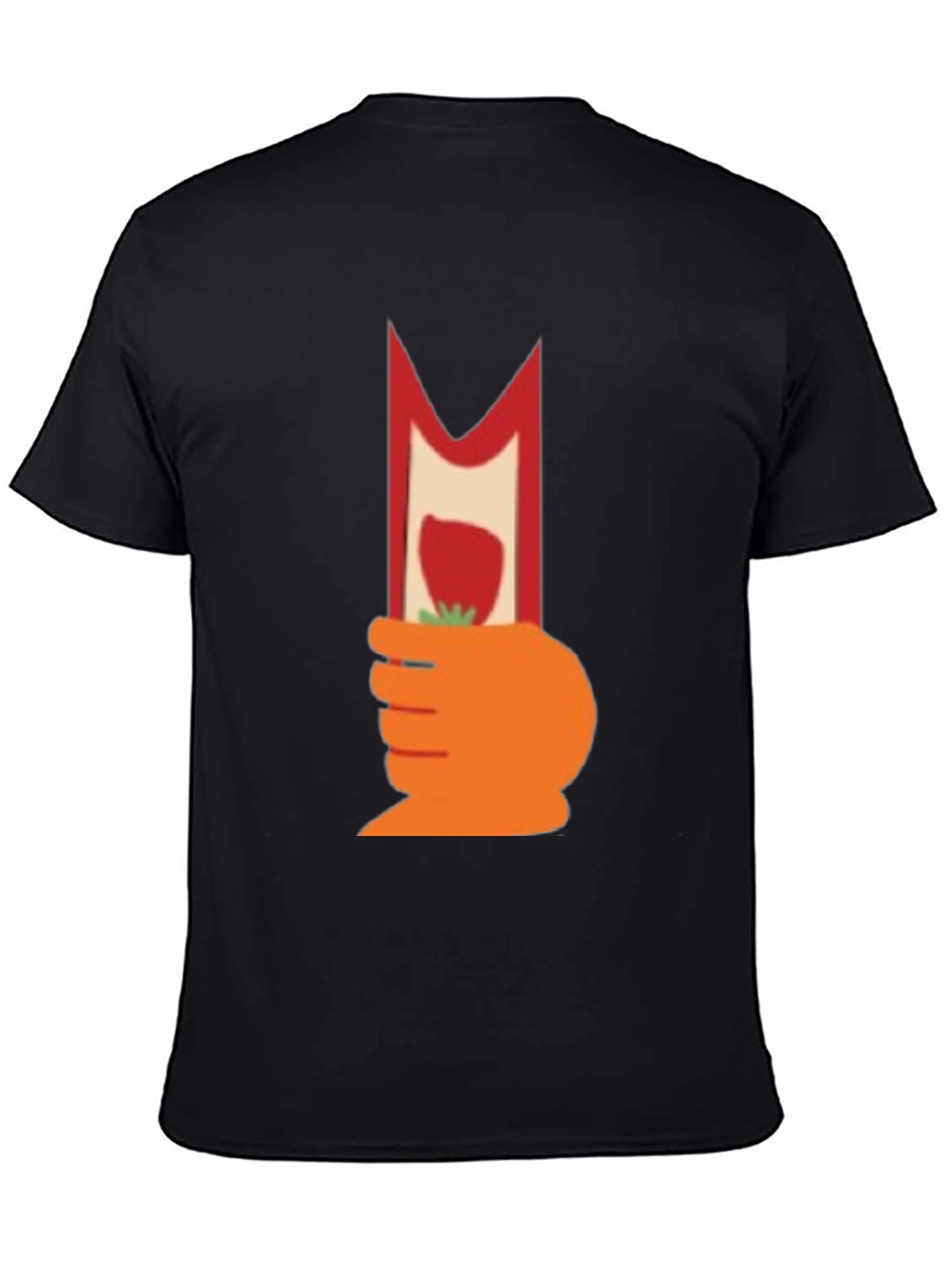 Novelty Graphic T-Shirt - Strawberry Hand