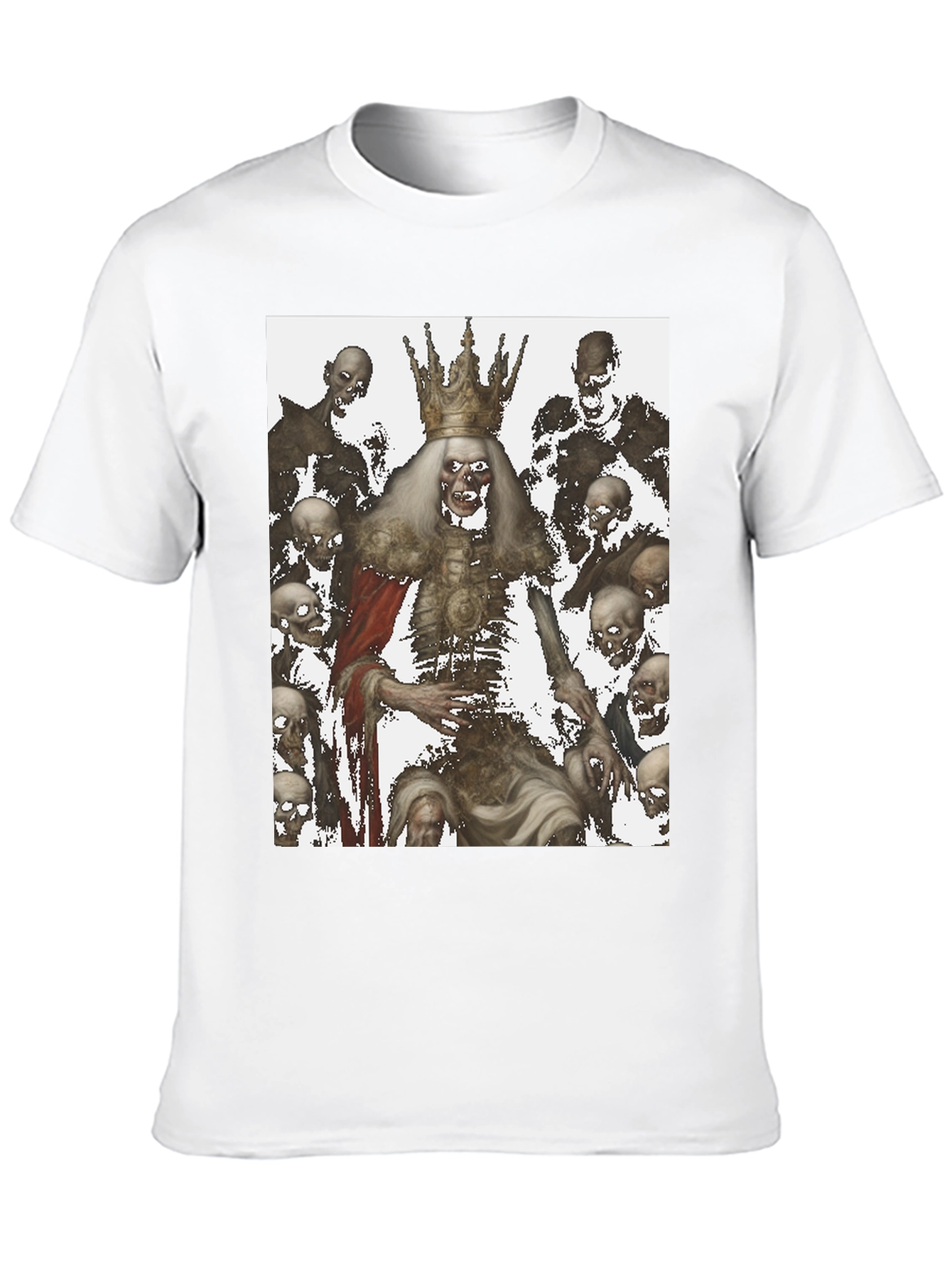 Zombie King Graphic Tee - Dark Humor Fashion