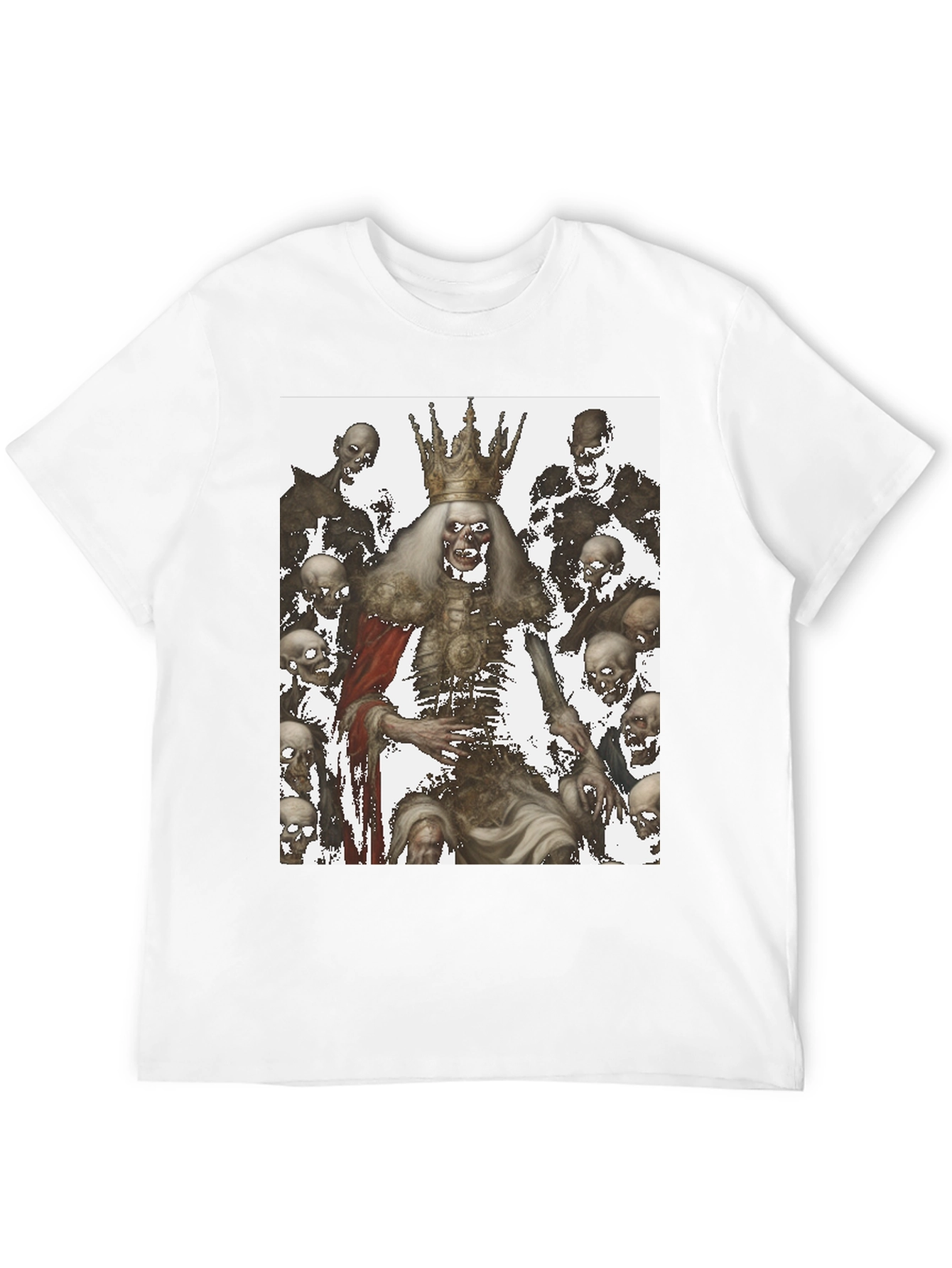 Zombie King Graphic Tee - Dark Humor Fashion
