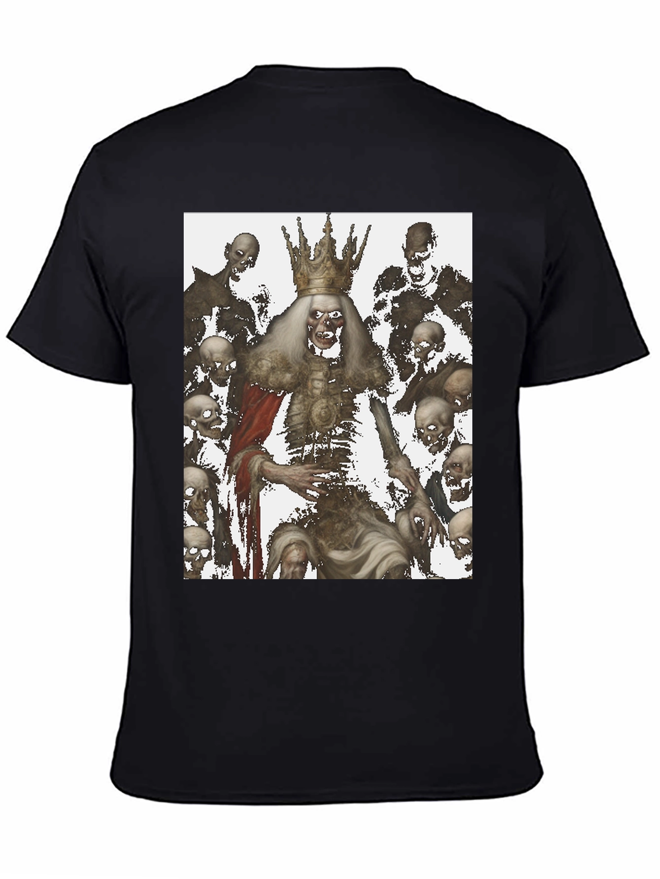 Zombie King Graphic Tee - Dark Humor Fashion